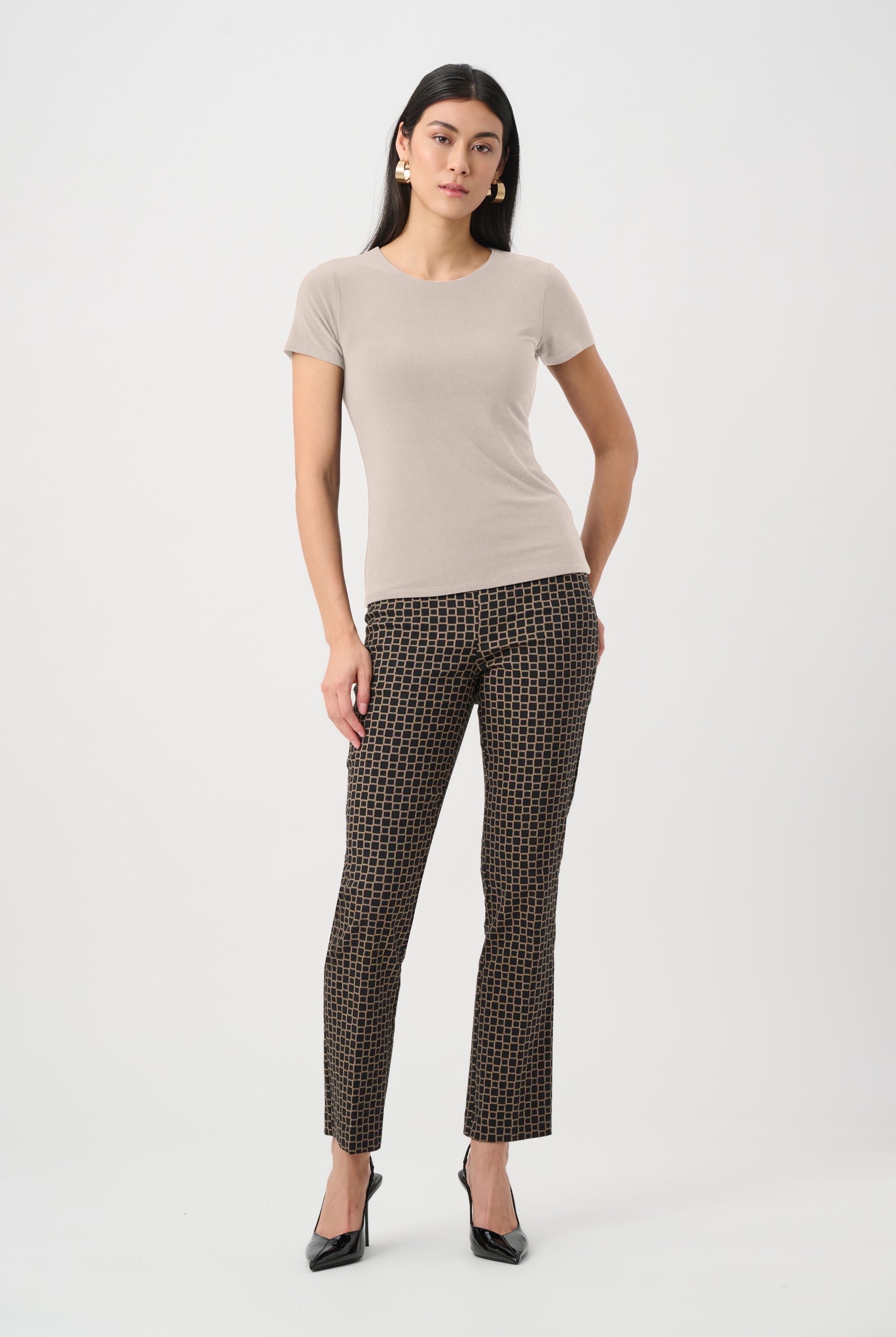 Silky Knit Fitted T-Shirt