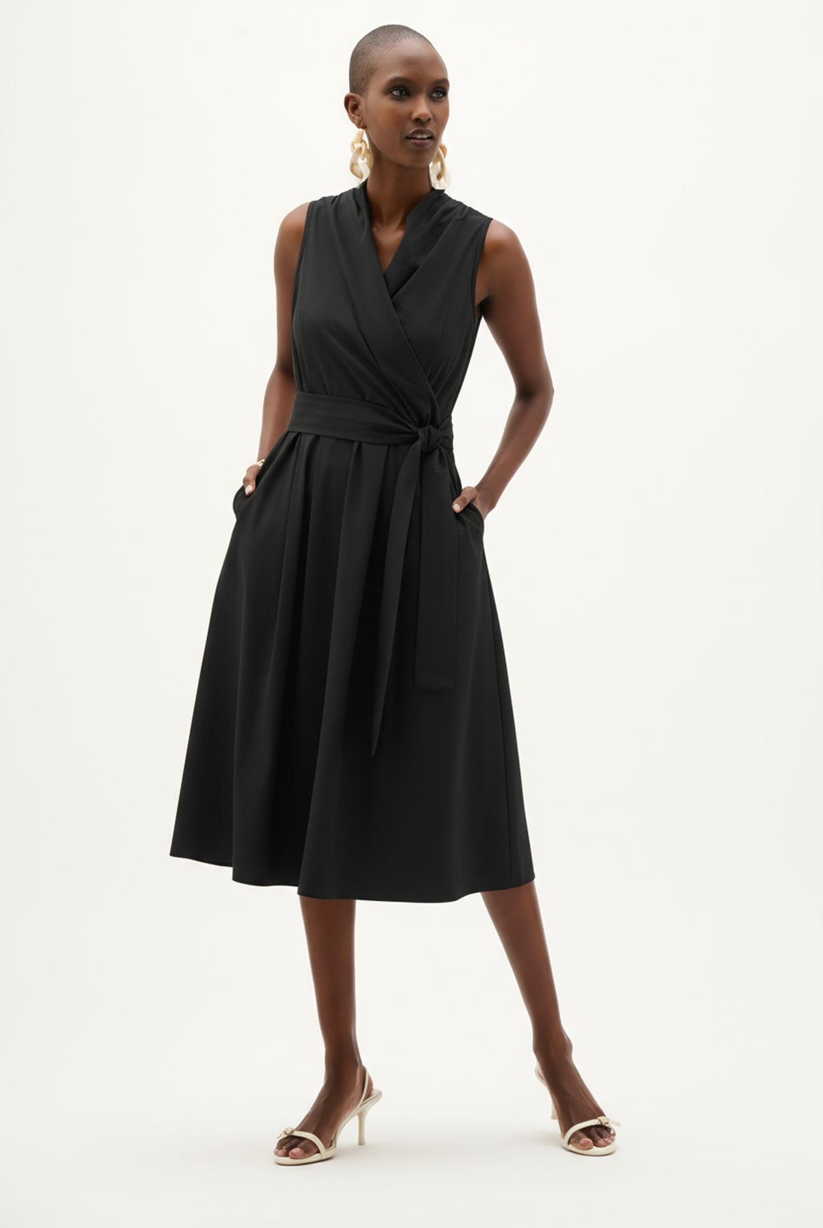 Joseph Ribkoff Stretch Poplin Fit And Flare Dress-262244