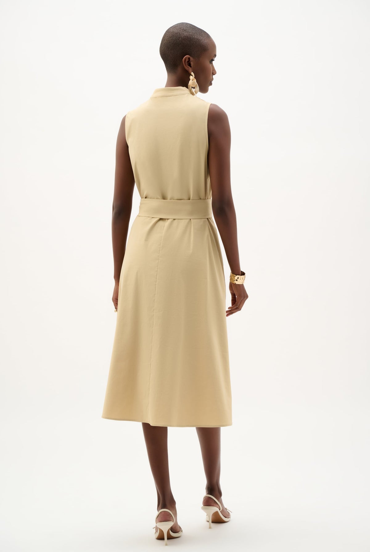 Joseph Ribkoff Stretch Poplin Fit And Flare Dress-262244, view 5
