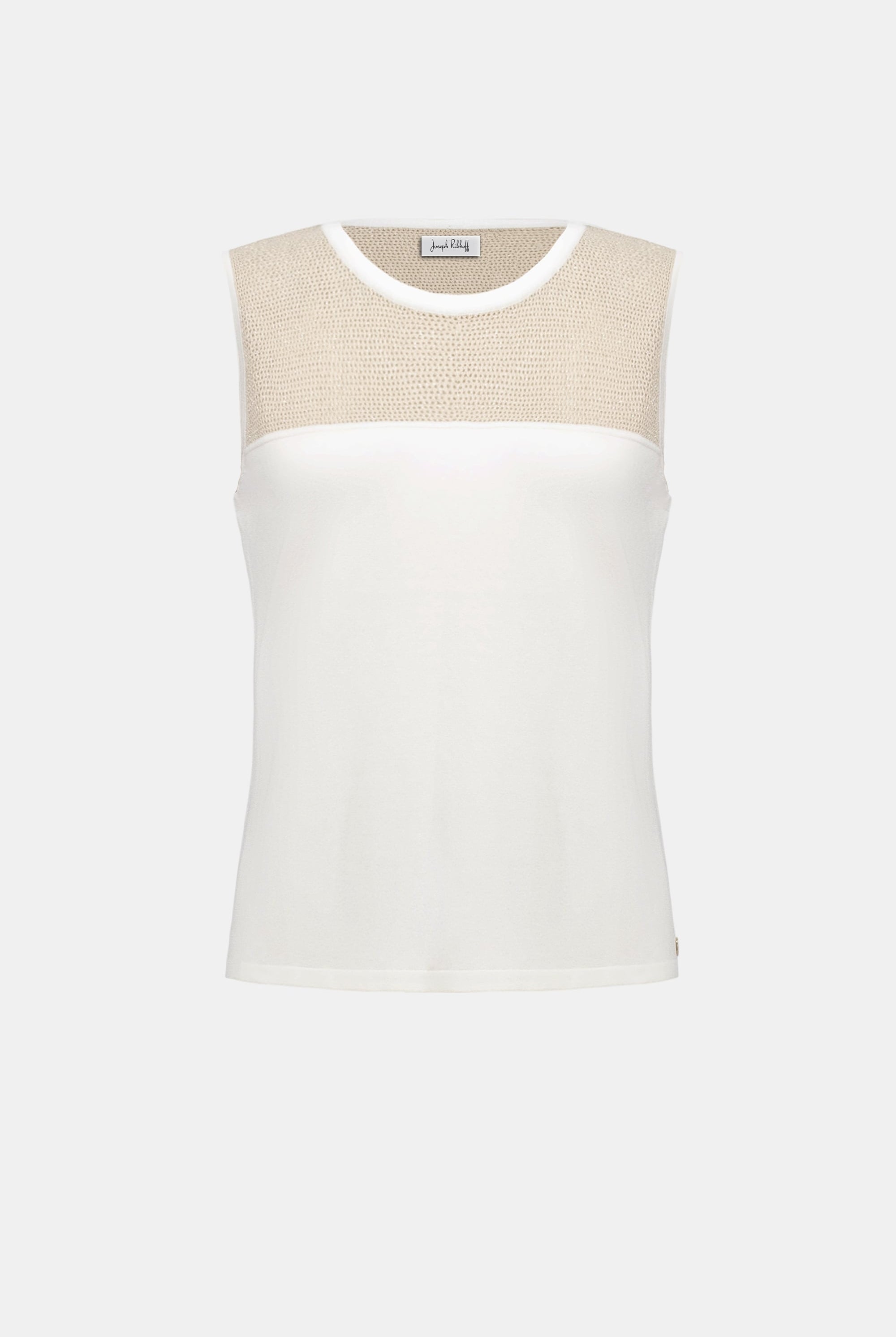 Soft Knit Straight Cami With Mesh Yoke