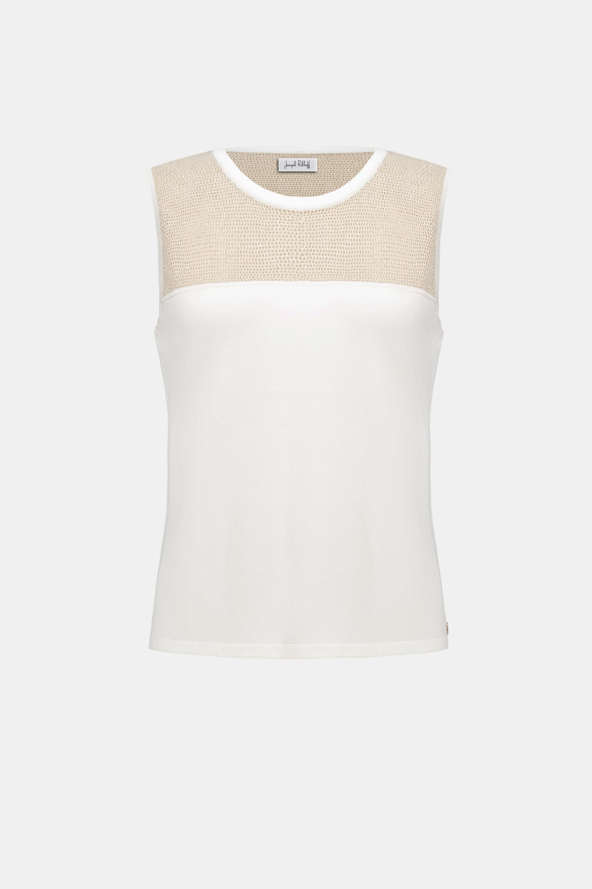 Soft Knit Straight Cami With Mesh Yoke