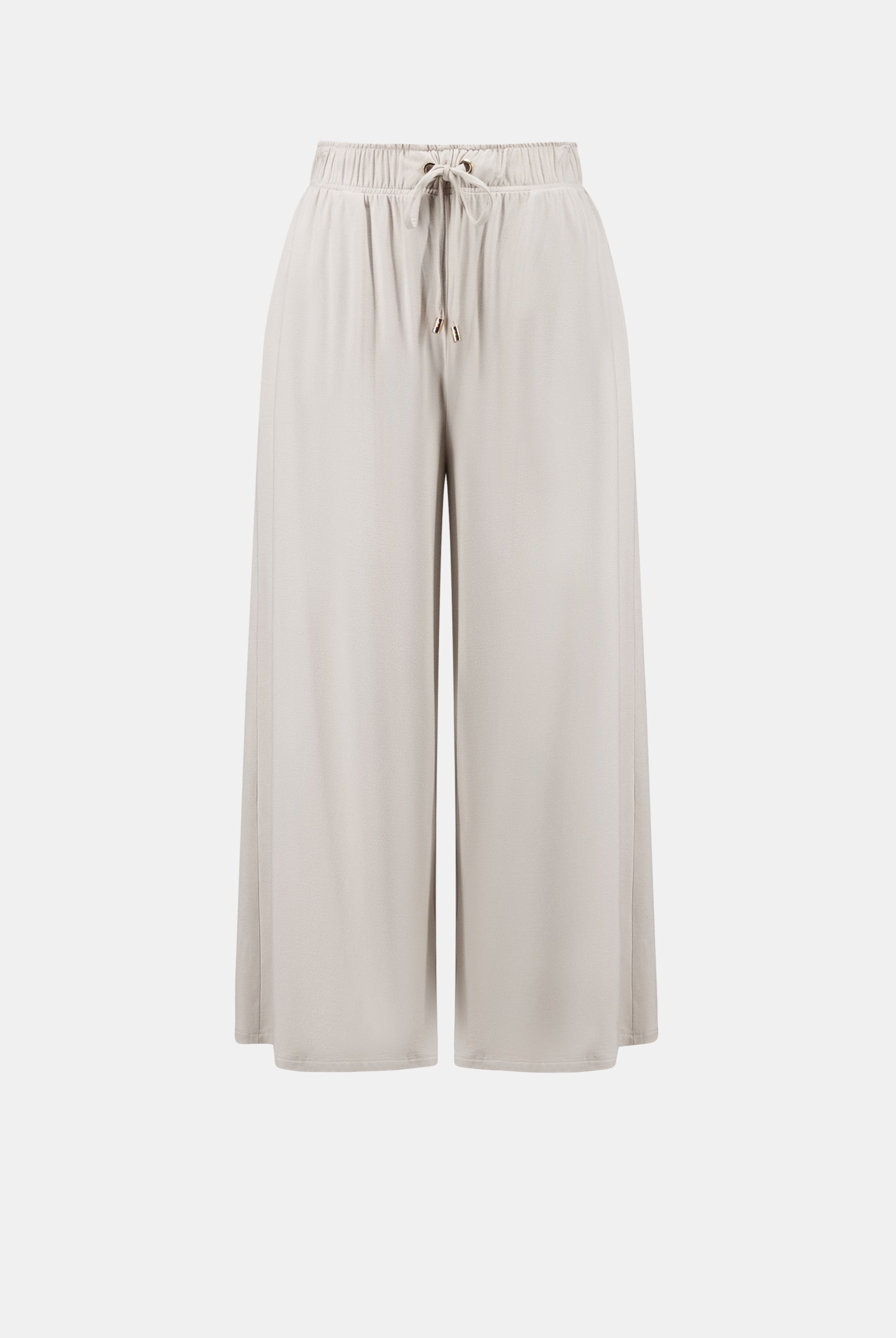 Jersey Pull-On Culotte Pant With Tie Waist