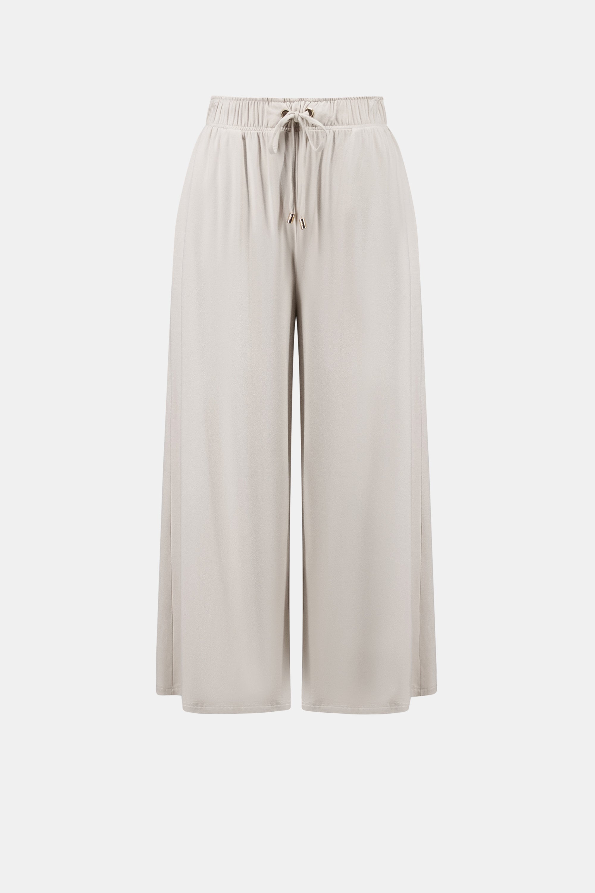 Jersey Pull-On Culotte Pant With Tie Waist