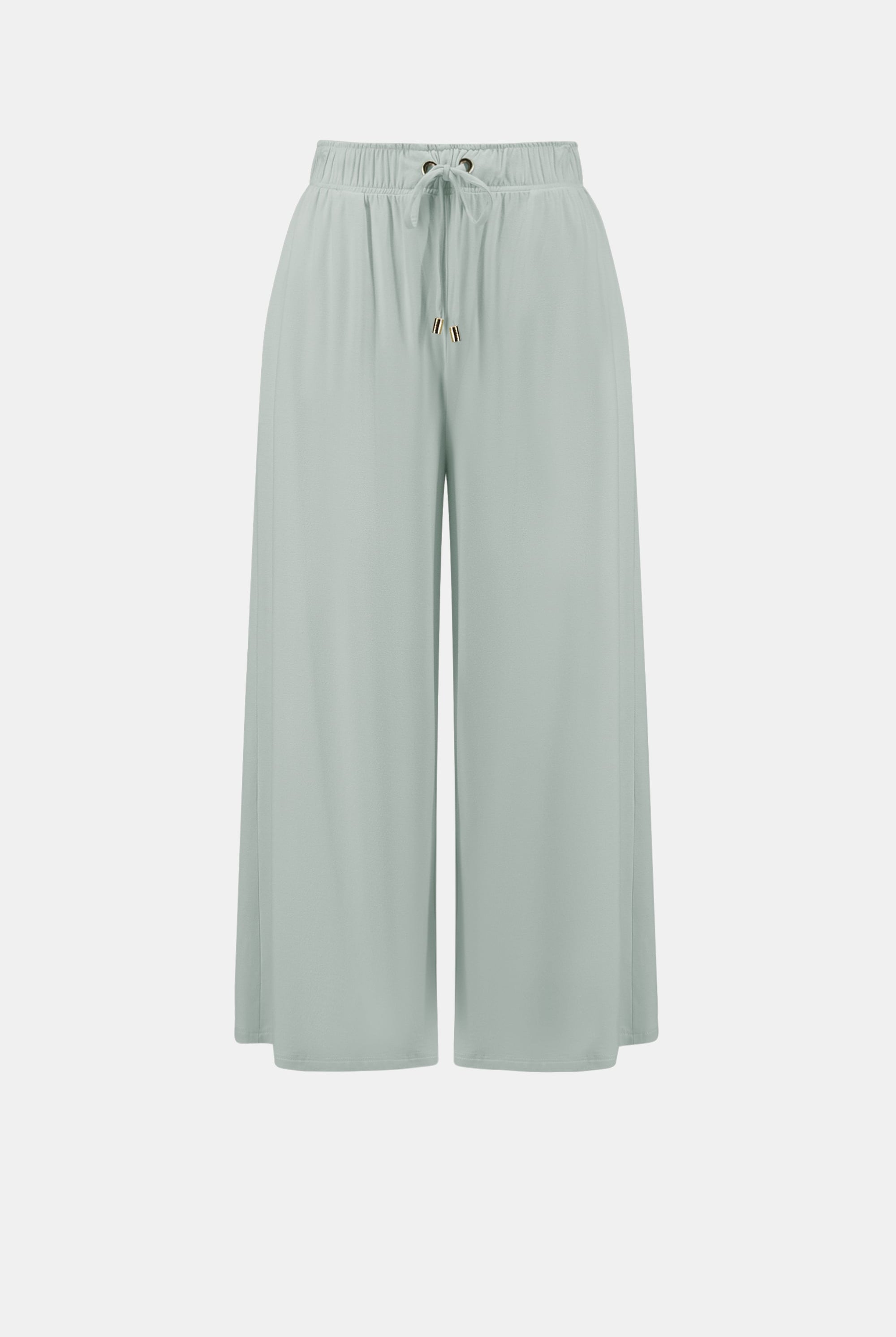 Jersey Pull-On Culotte Pant With Tie Waist