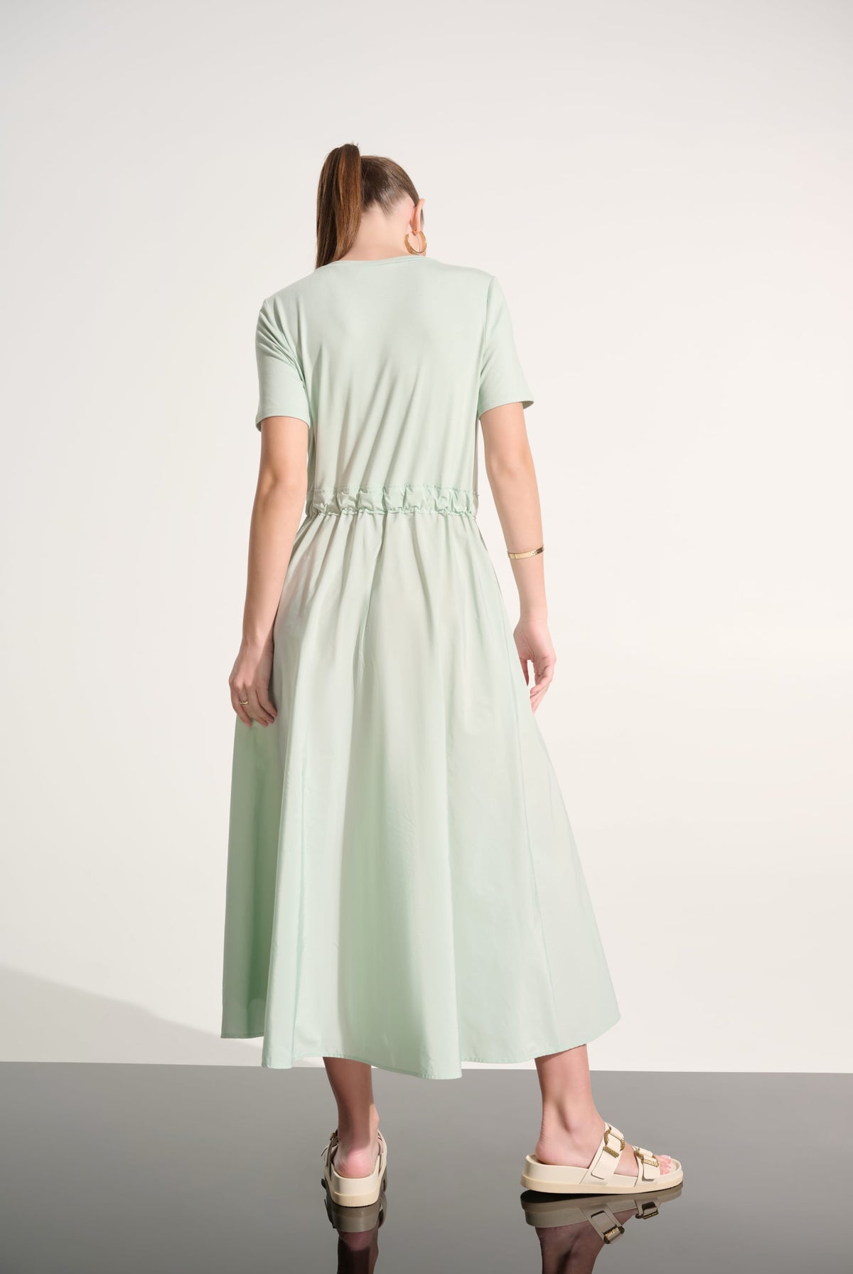 Joseph Ribkoff Jersey And Memory Fit & Flare Dress With Waist Detail-262627, view 5