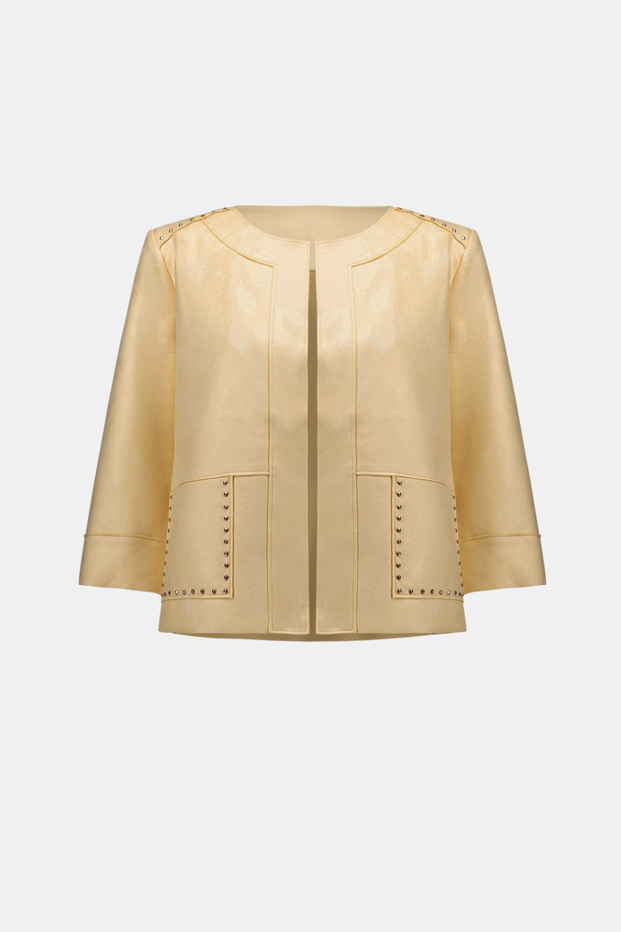 Joseph Ribkoff Foiled Scuba Suede Boxy Jacket-262905