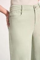 Joseph Ribkoff Goldie | Featherweave Denim Wide Leg Cropped Jeans- 262918B