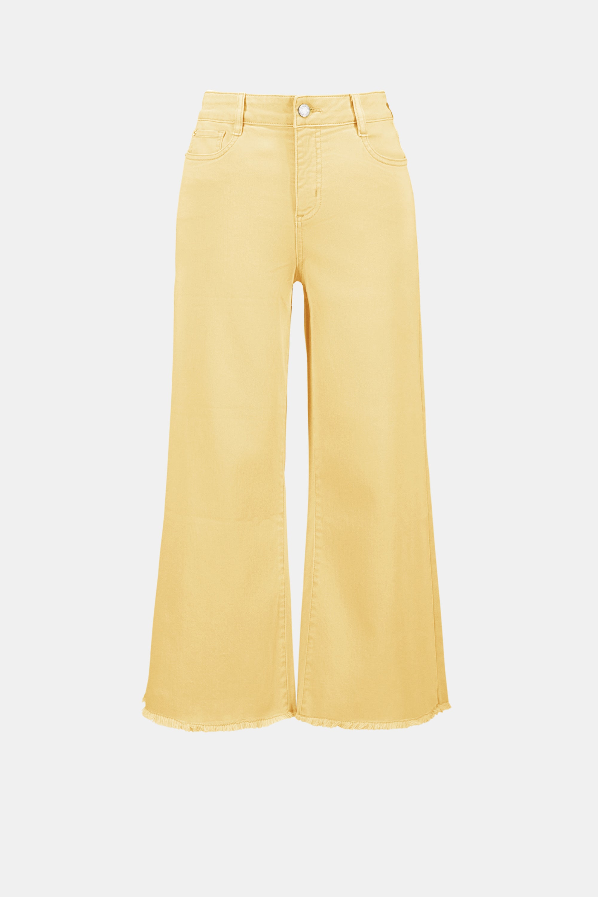 Joseph Ribkoff Goldie | Featherweave Denim Wide Leg Cropped Jeans- 262918