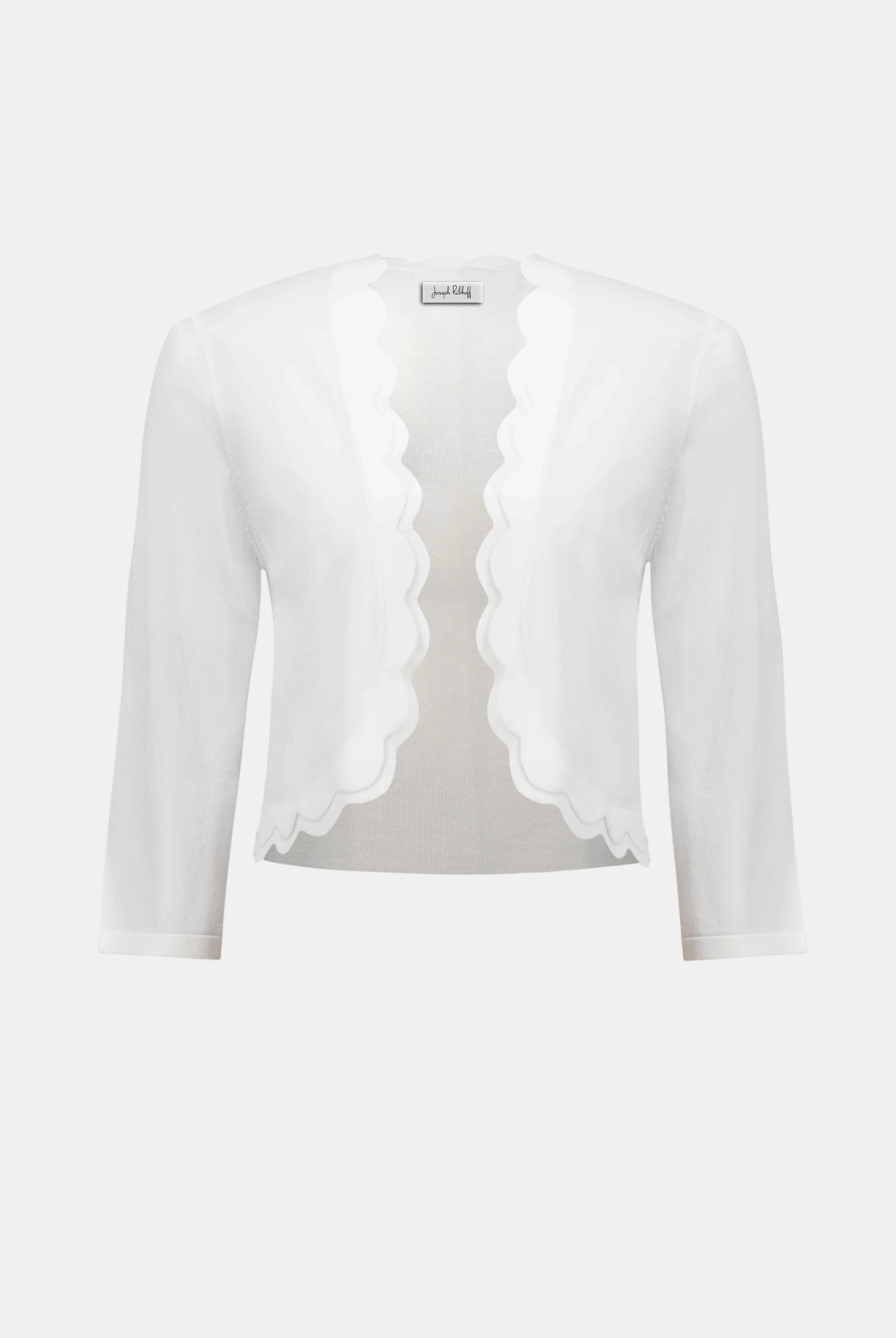 Viscose Sweater Knit Fitted Bolero Cardigan