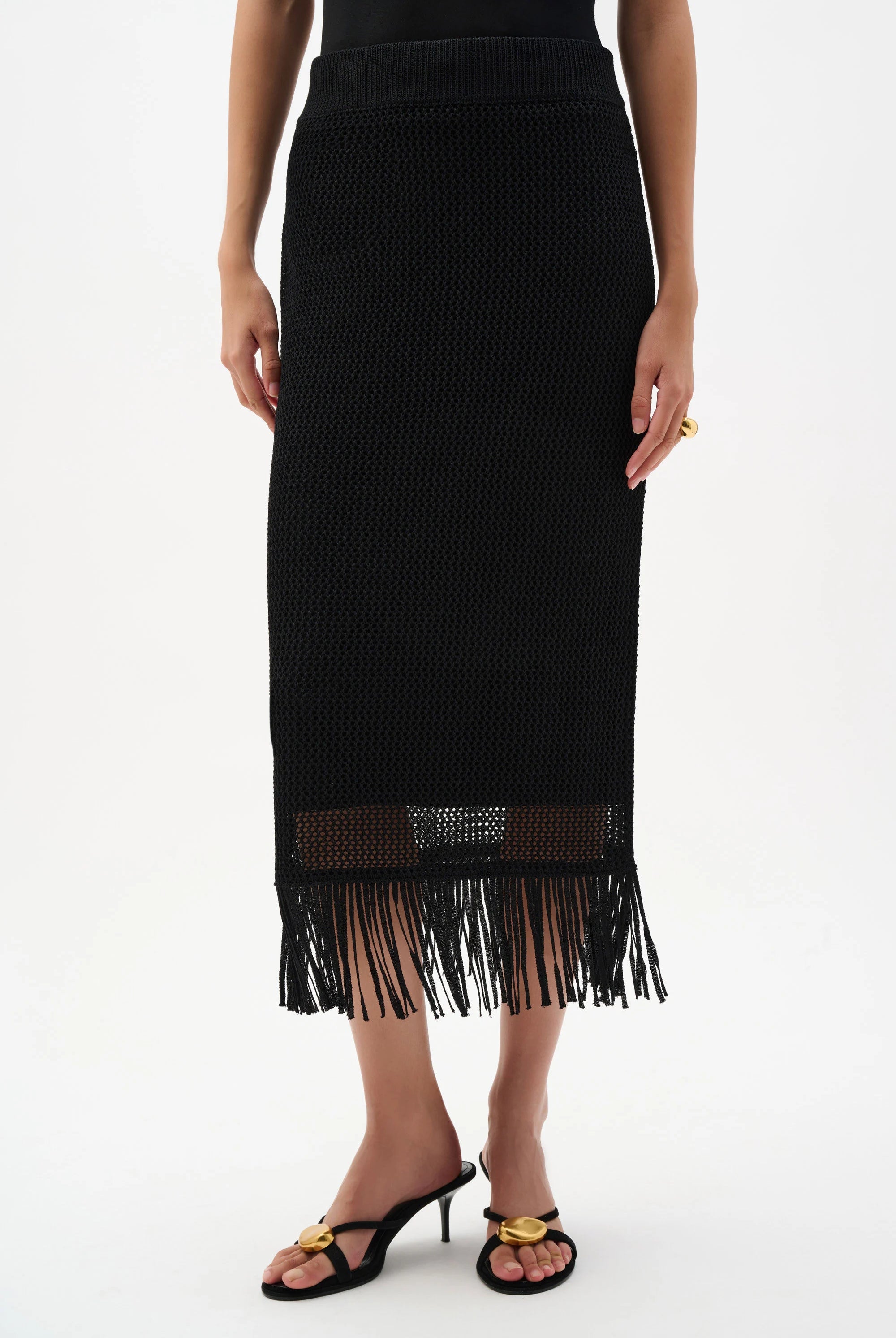 Joseph Ribkoff Viscose Sweater Knit Pull-On Skirt | Unique Apparel USA