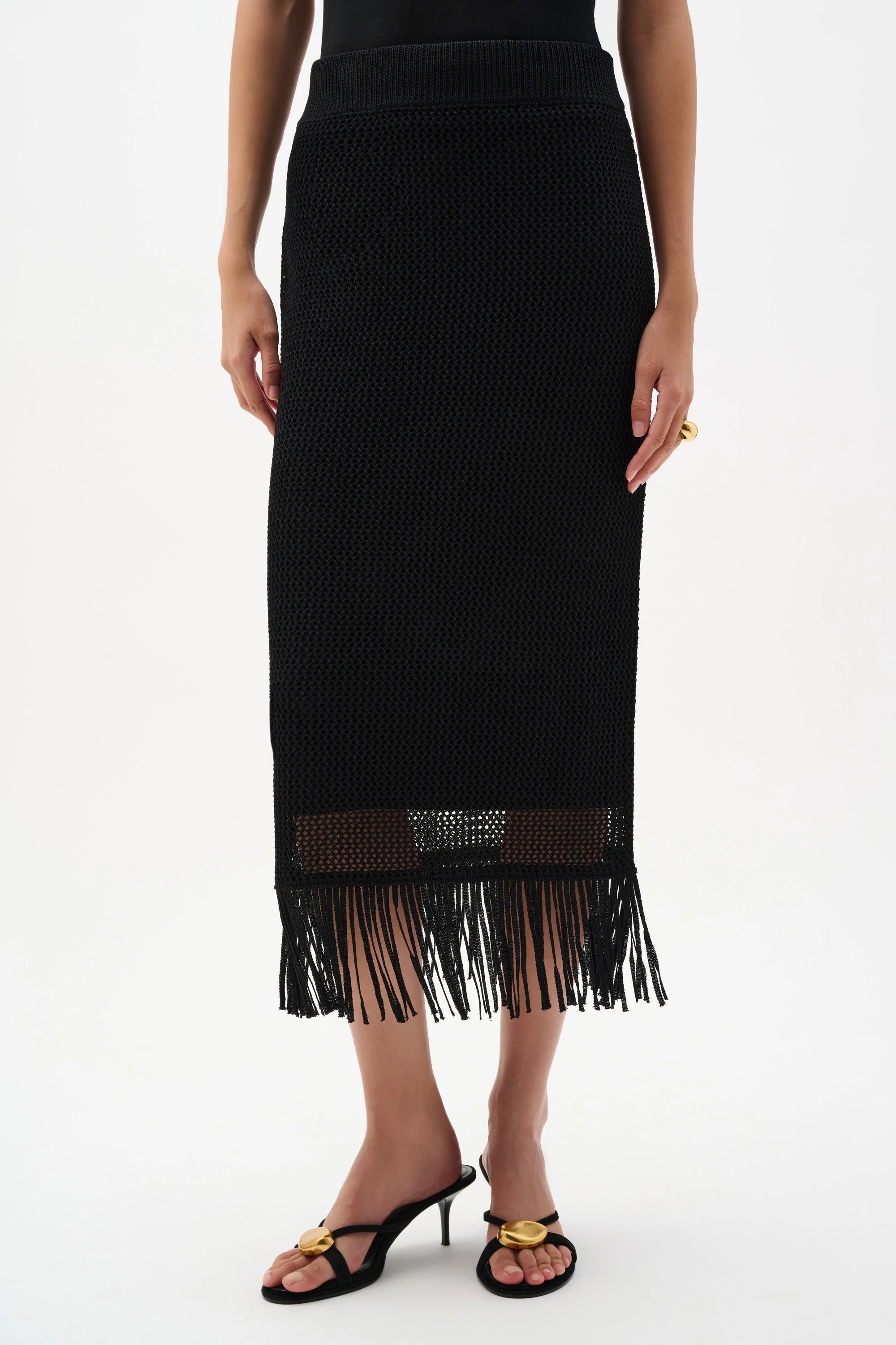 Joseph Ribkoff Viscose Sweater Knit Pull-On Skirt | Unique Apparel USA