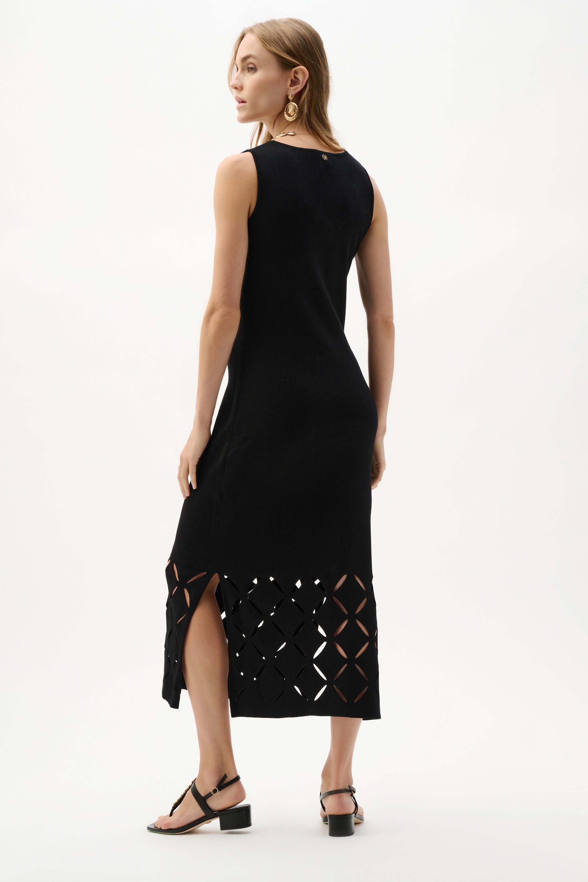 Joseph Ribkoff Viscose Sweater Knit Sleeveless Dress-262930