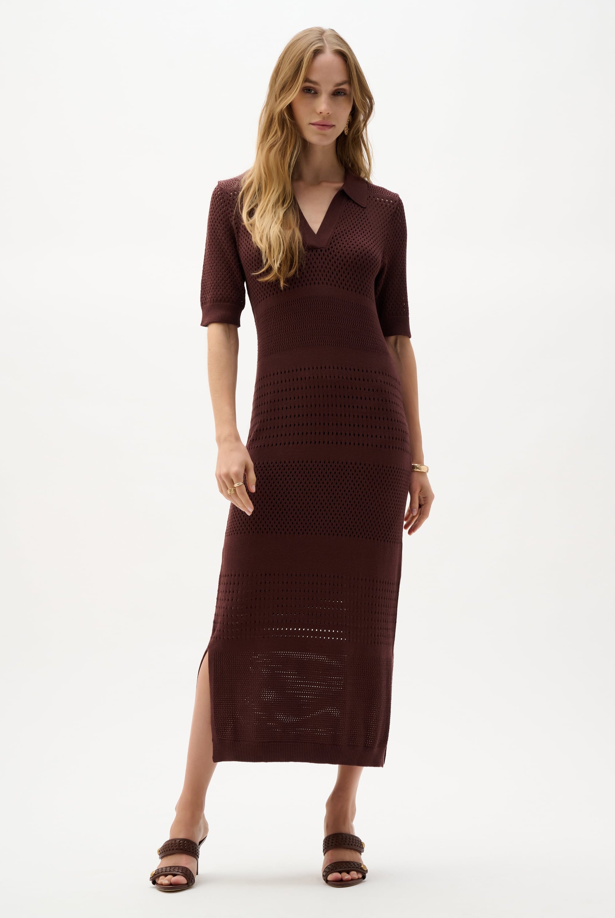 Viscose Sweater Knit Straight Dress