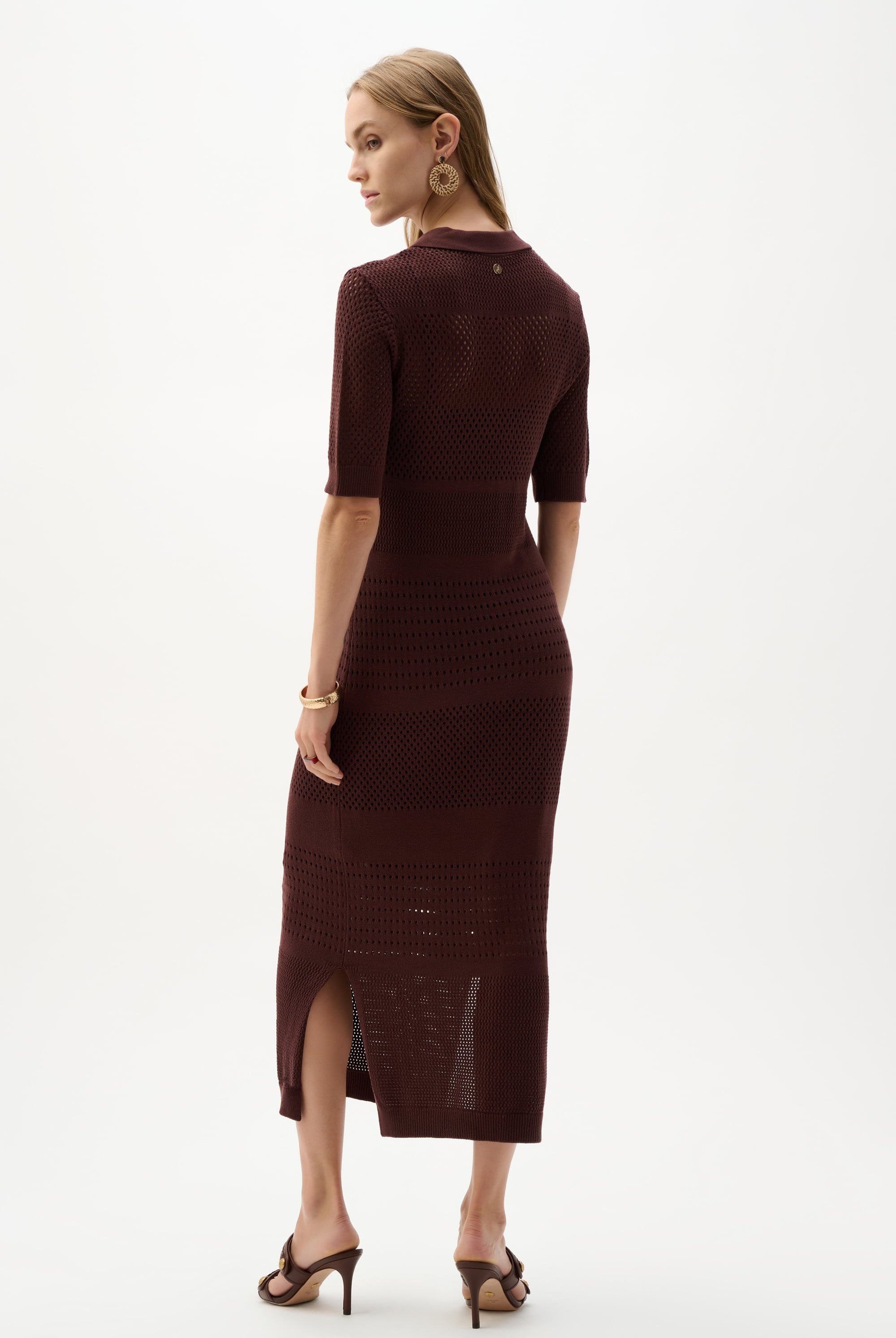 Viscose Sweater Knit Straight Dress