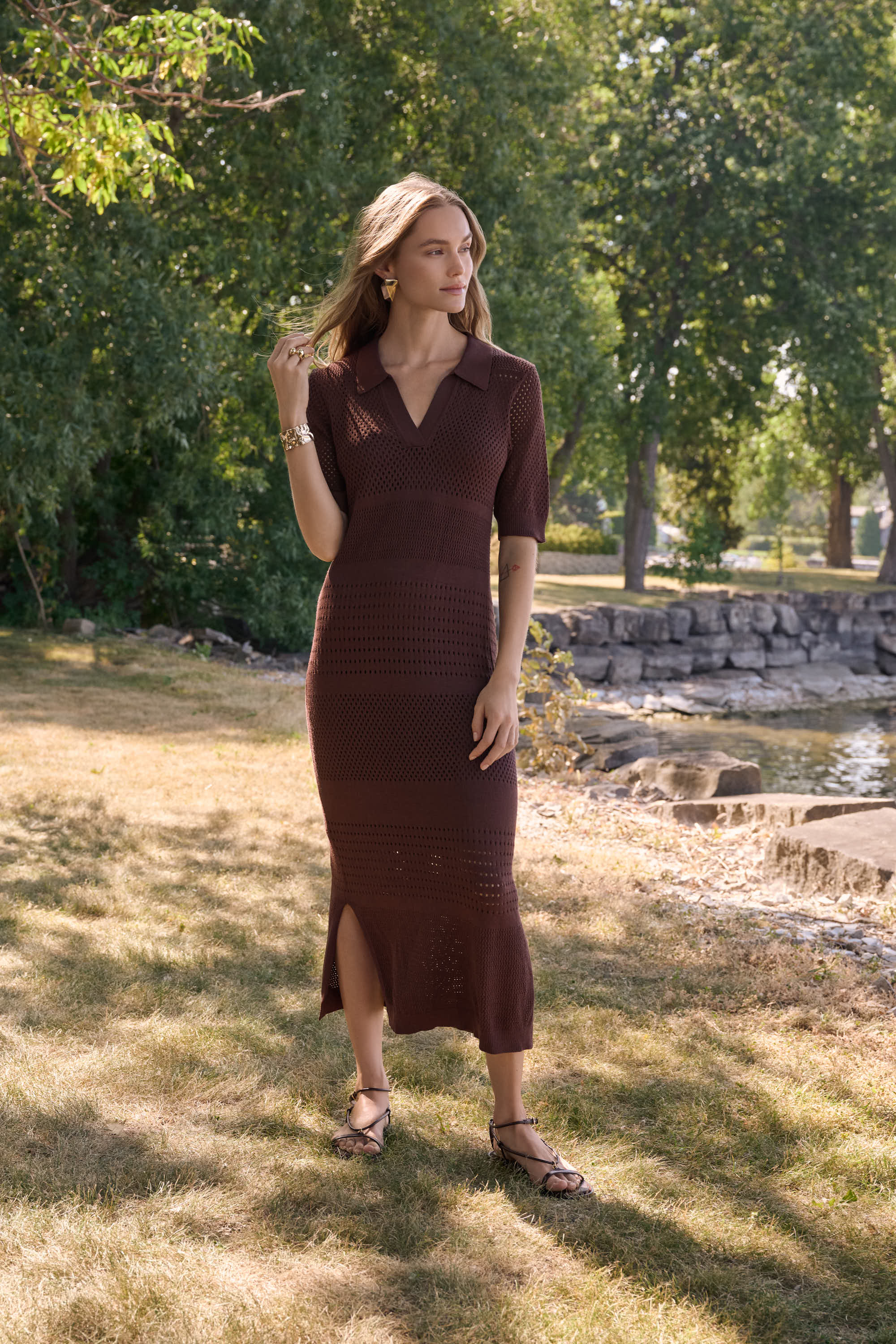 Viscose Sweater Knit Straight Dress
