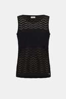 Joseph Ribkoff Viscose Jacquard Knit Chevron Stitch Tunic-262932