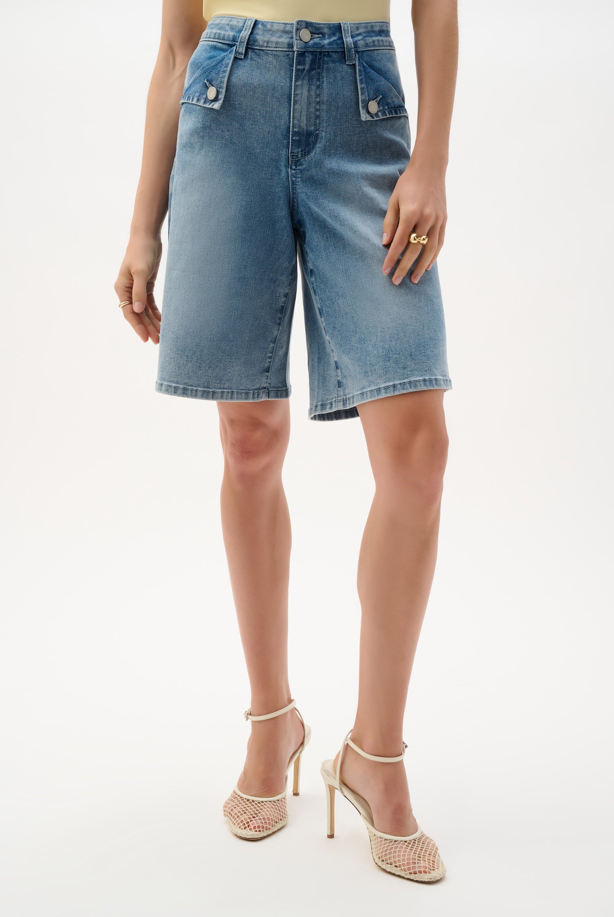 Repreve® Denim Straight Jean Shorts