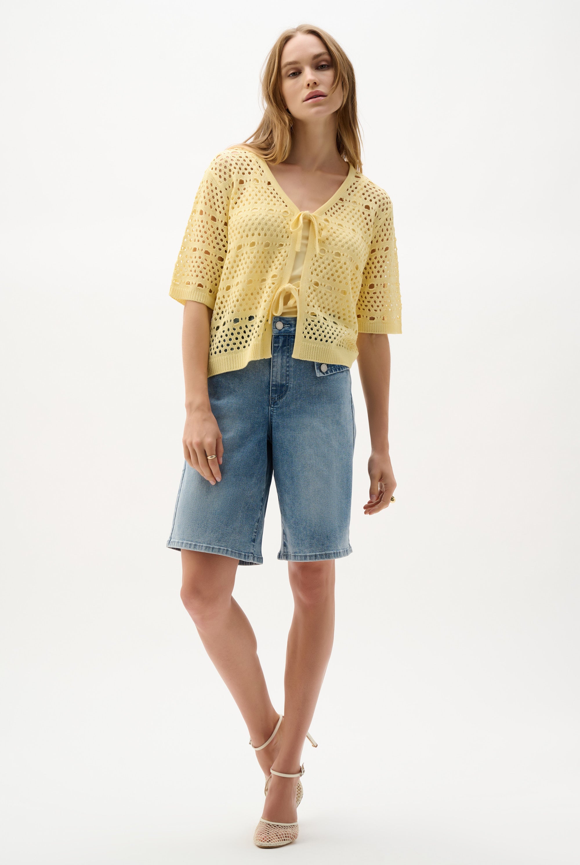 Repreve® Denim Straight Jean Shorts