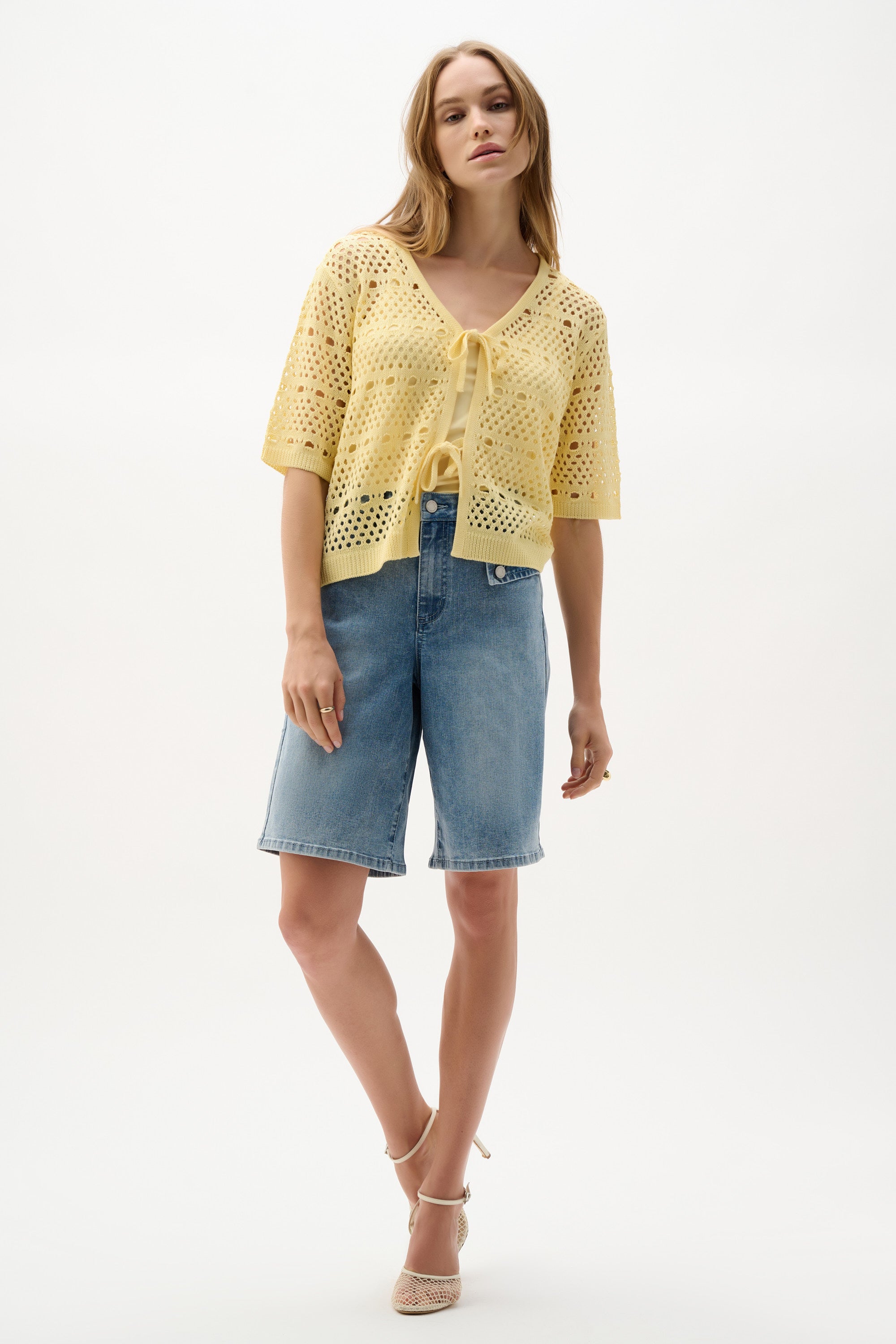 Repreve® Denim Straight Jean Shorts