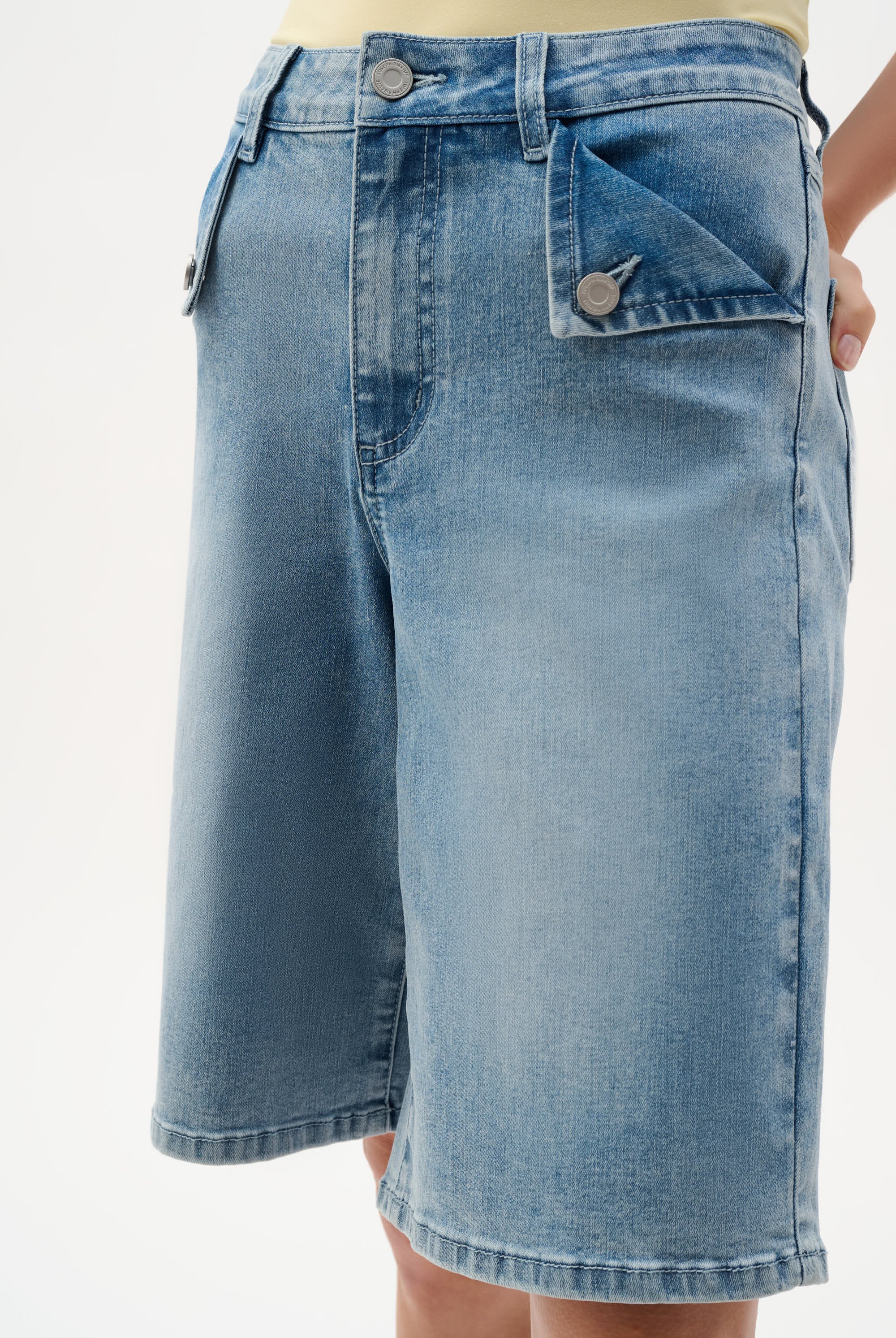 Repreve® Denim Straight Jean Shorts