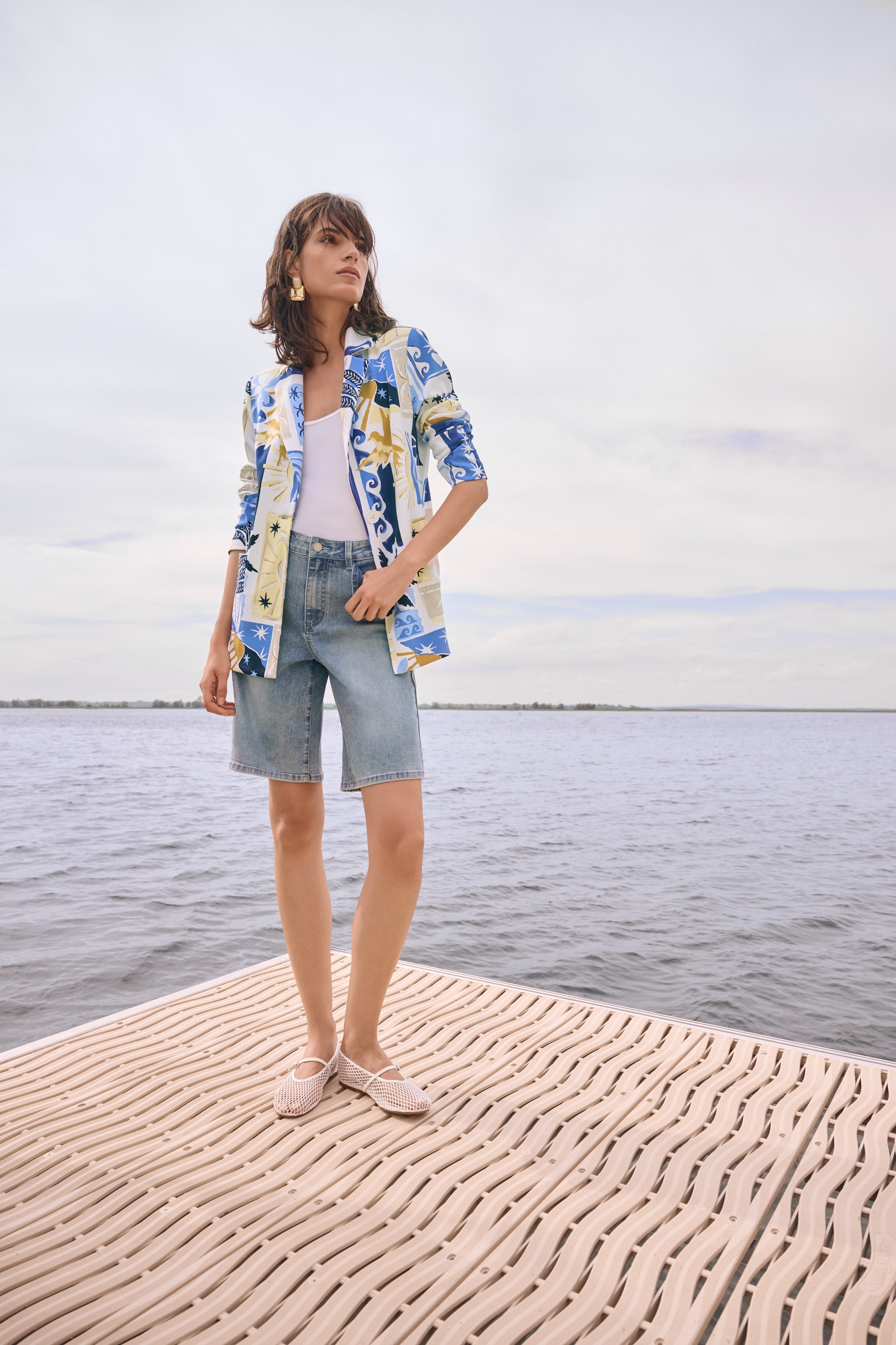 Repreve® Denim Straight Jean Shorts