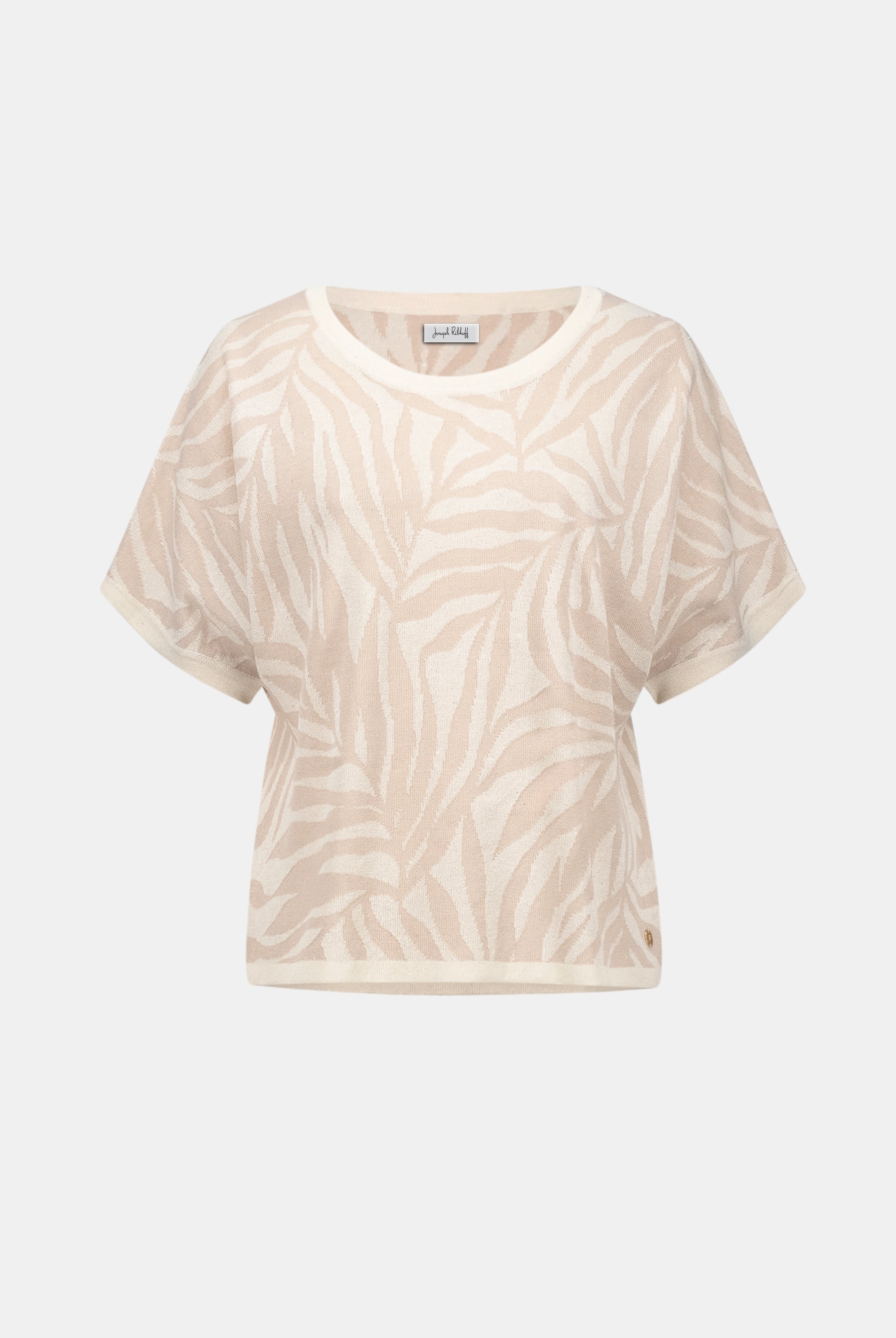 Viscose Jacquard Knit Tropical Print Sweater