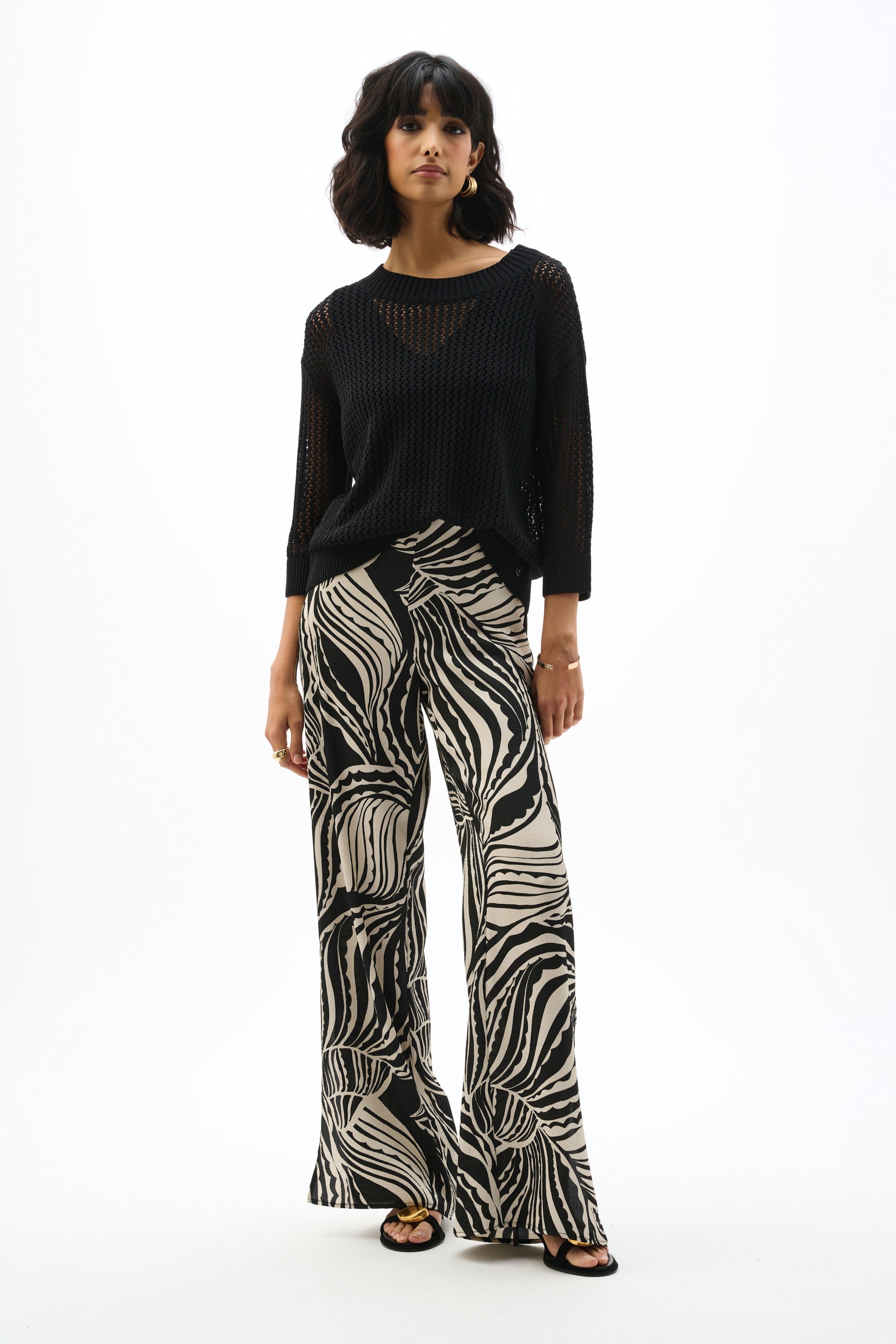 Joseph Ribkoff Acrylic Blend Open Stitch Sweater-262976