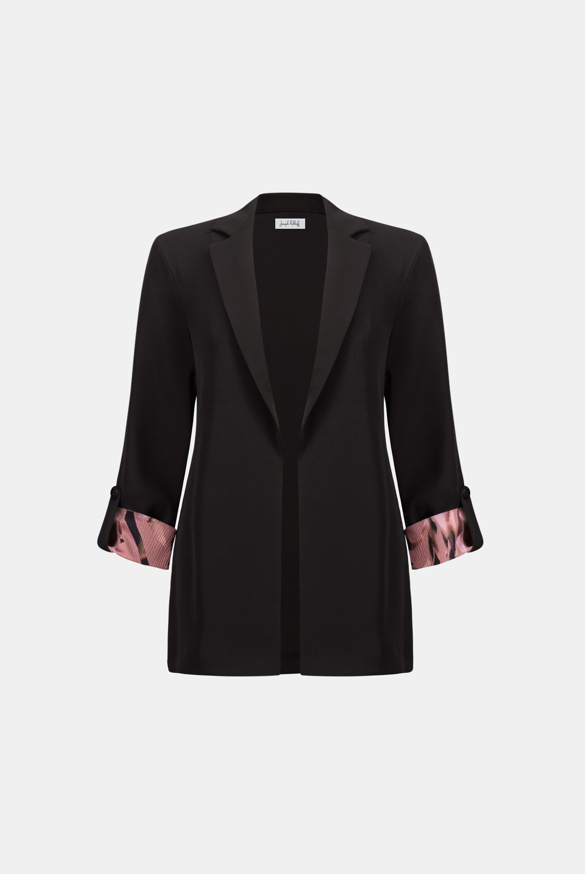 Woven Twill Printed Cuffs Blazer