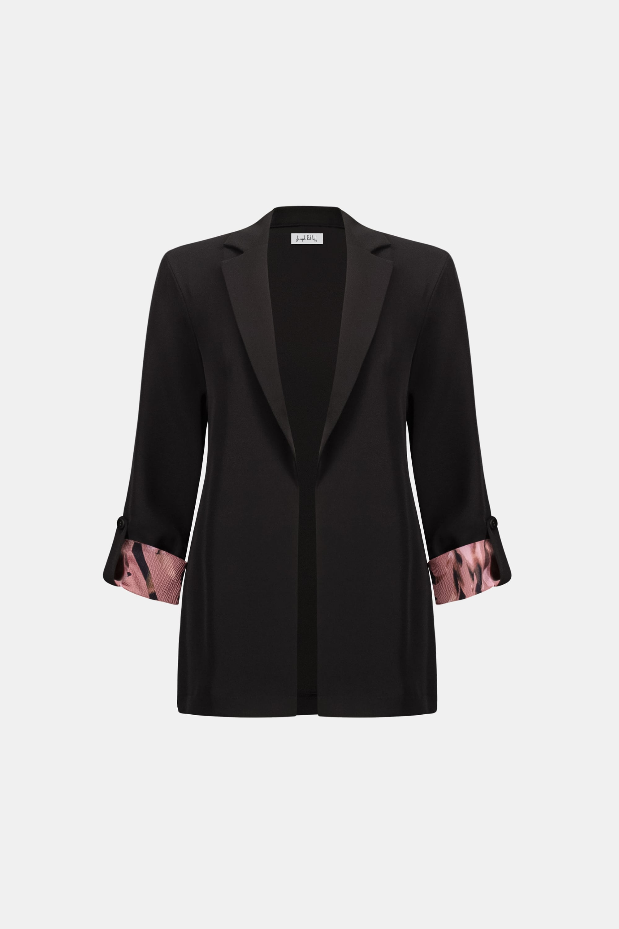 Woven Twill Printed Cuffs Blazer