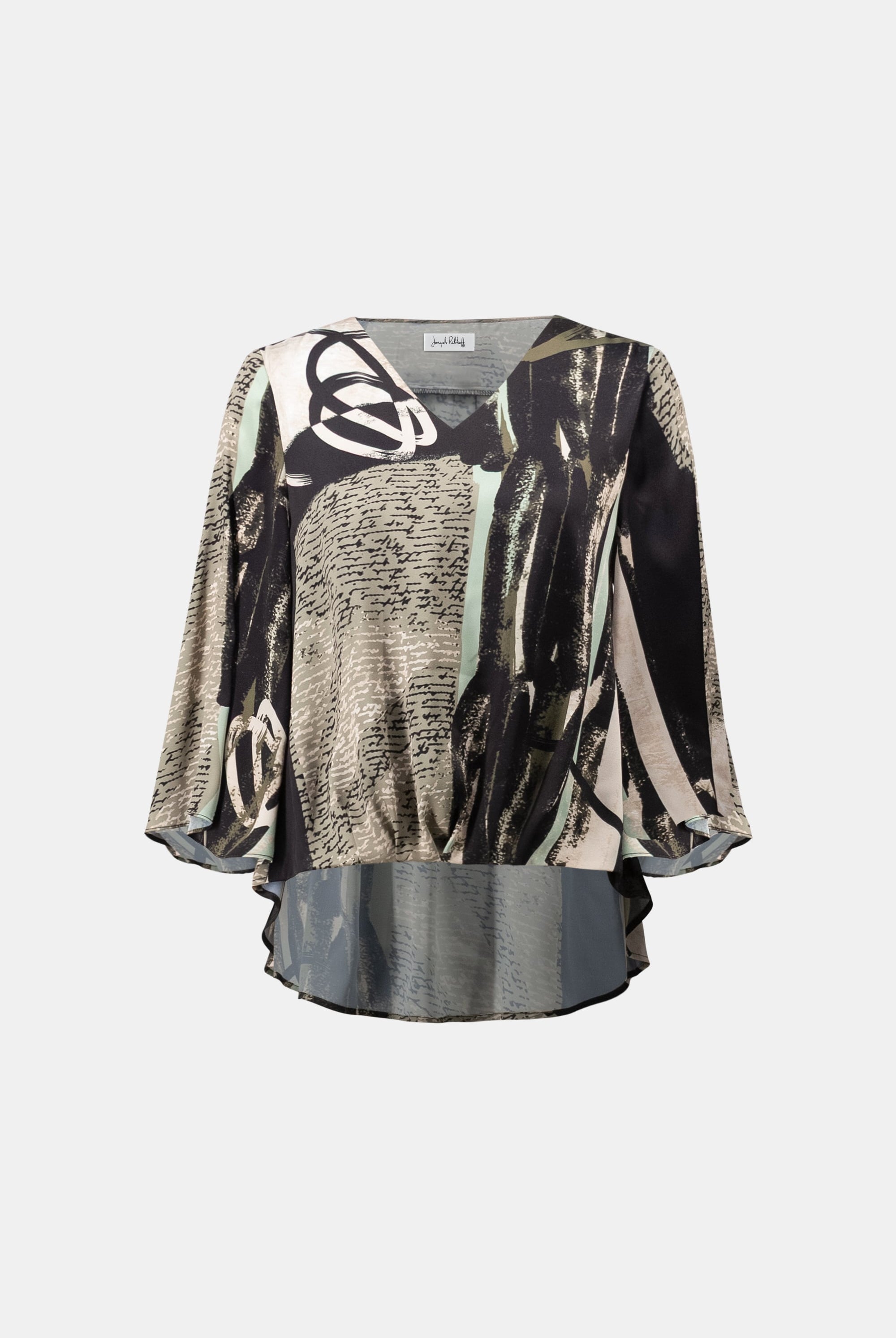 Recycled Satin Abstract Boxy Top