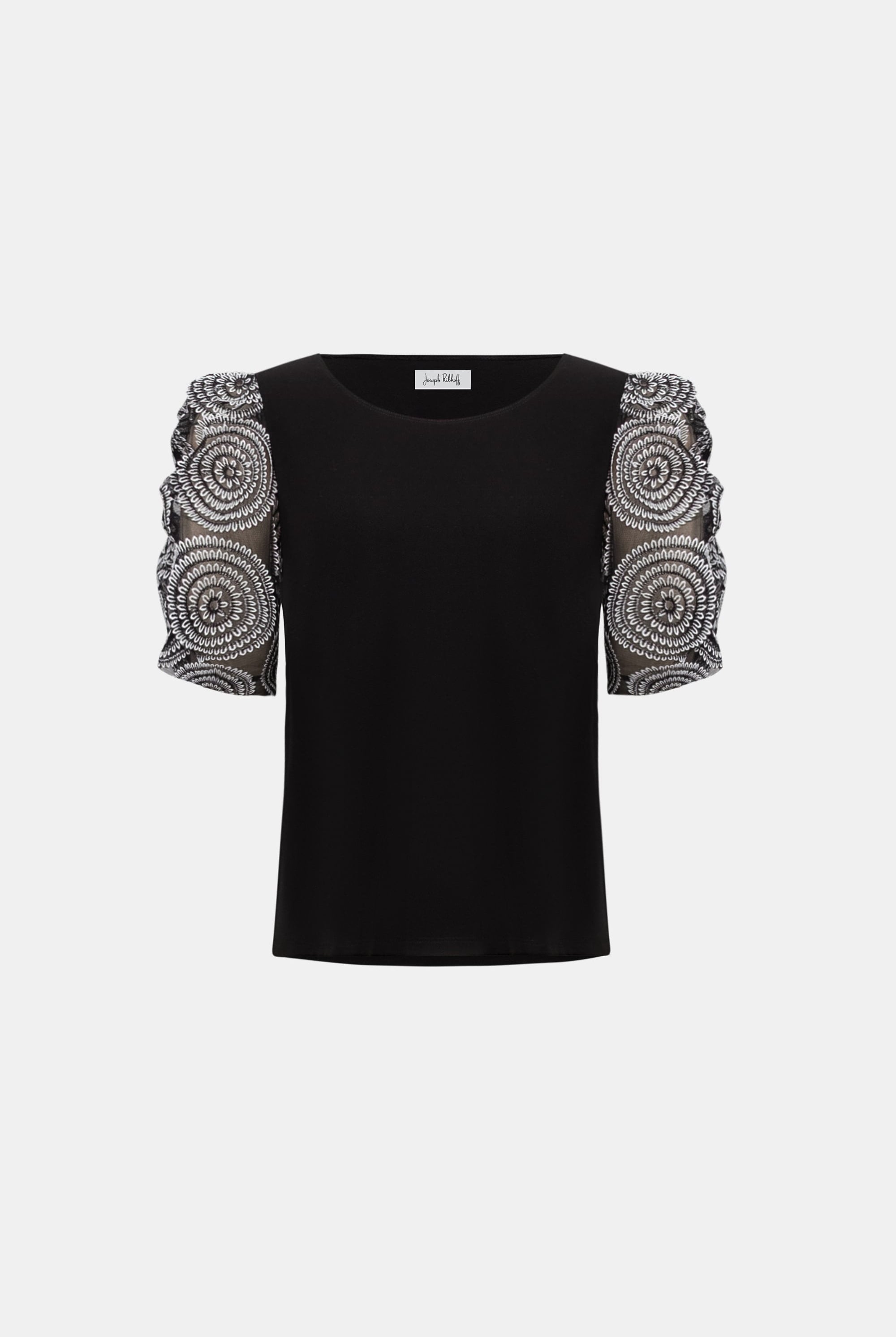 Silky Knit Novelty Sleeve Top