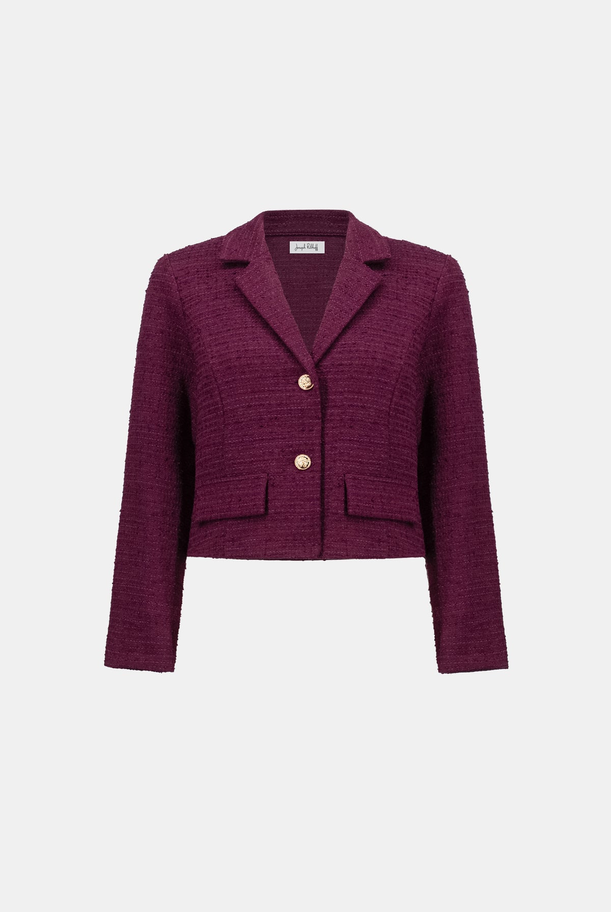 Joseph Ribkoff Bouclé Notched Collar Blazer-263033, view 6