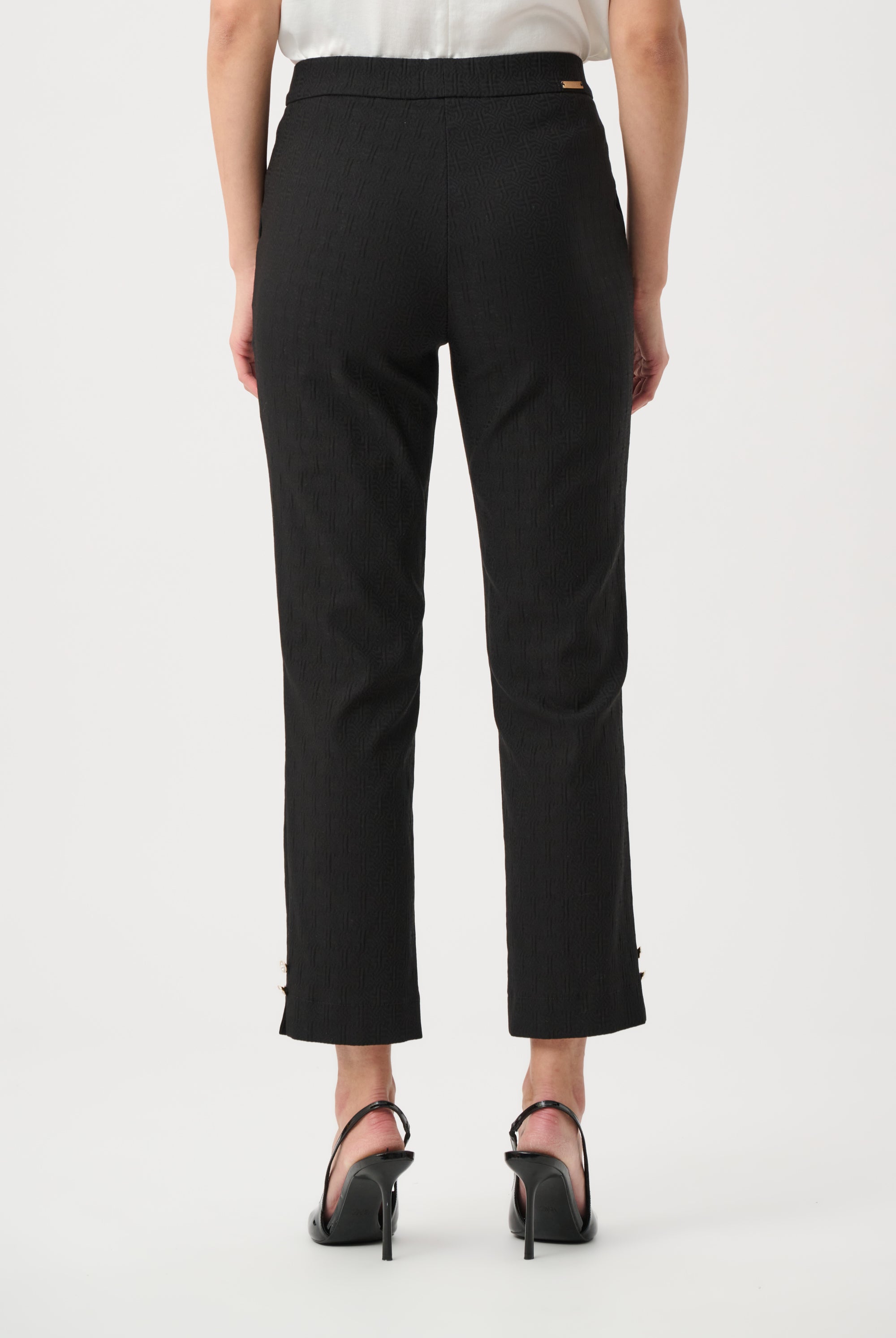 Jacquard Slim Fit Pull-On Pants