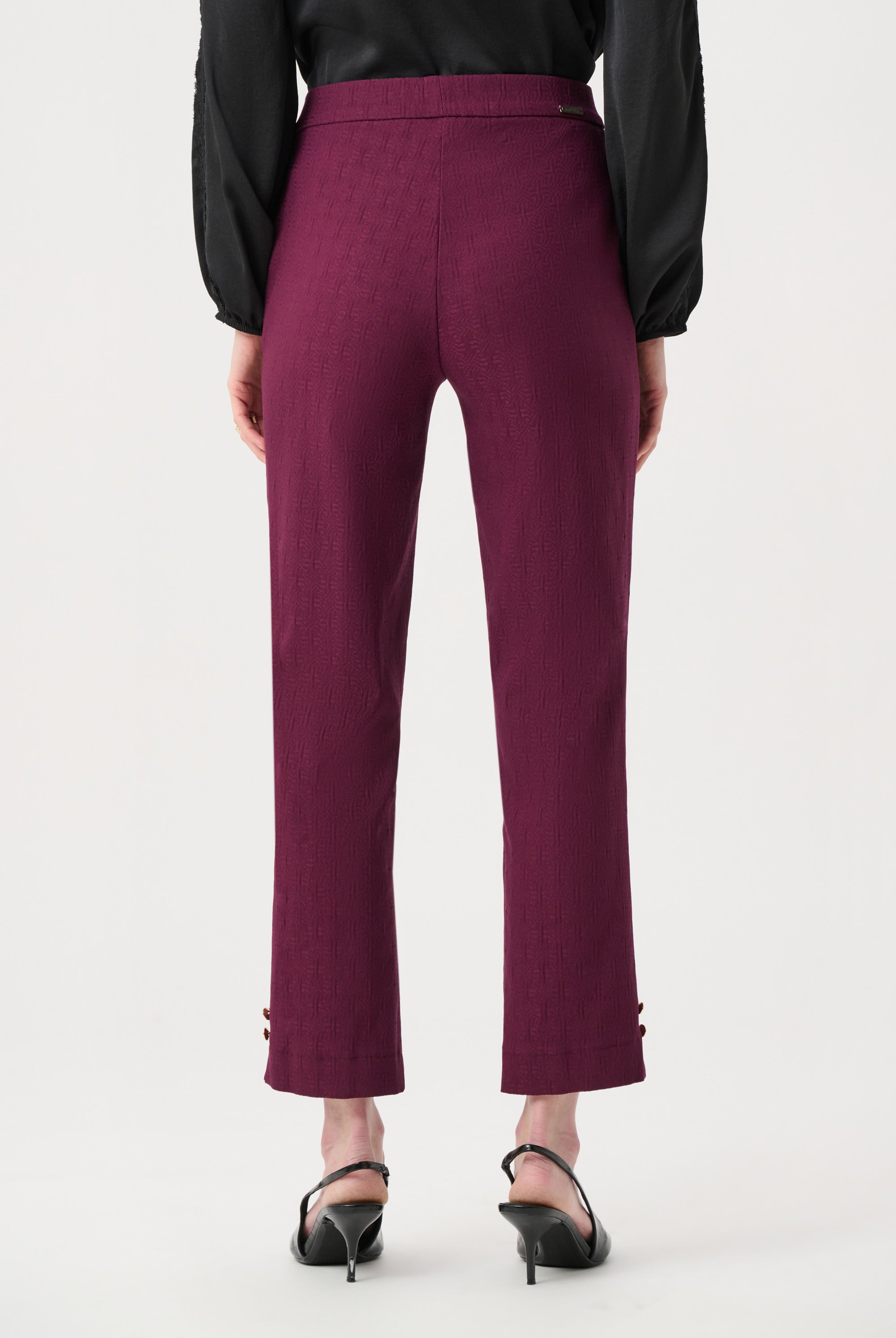 Jacquard Slim Fit Pull-On Pants