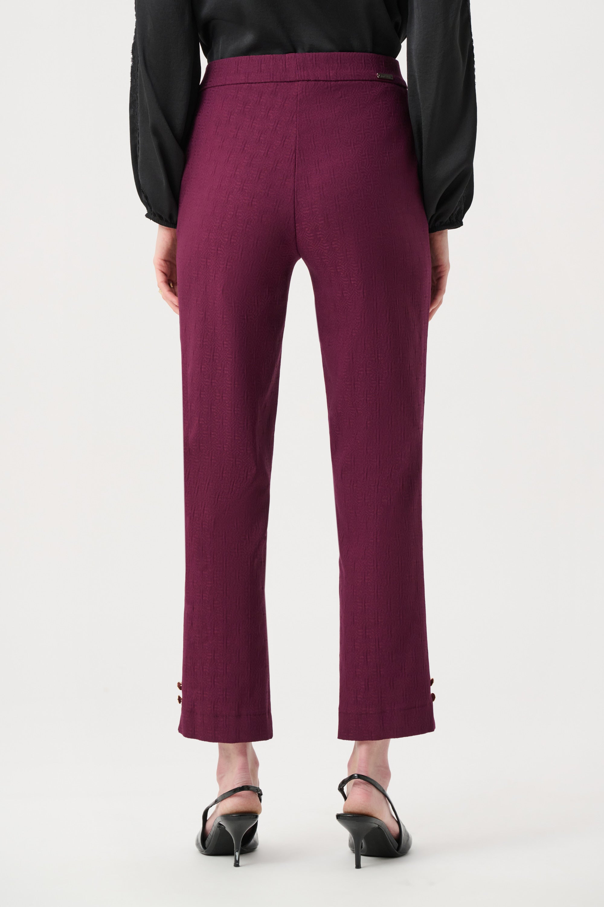 Jacquard Slim Fit Pull-On Pants