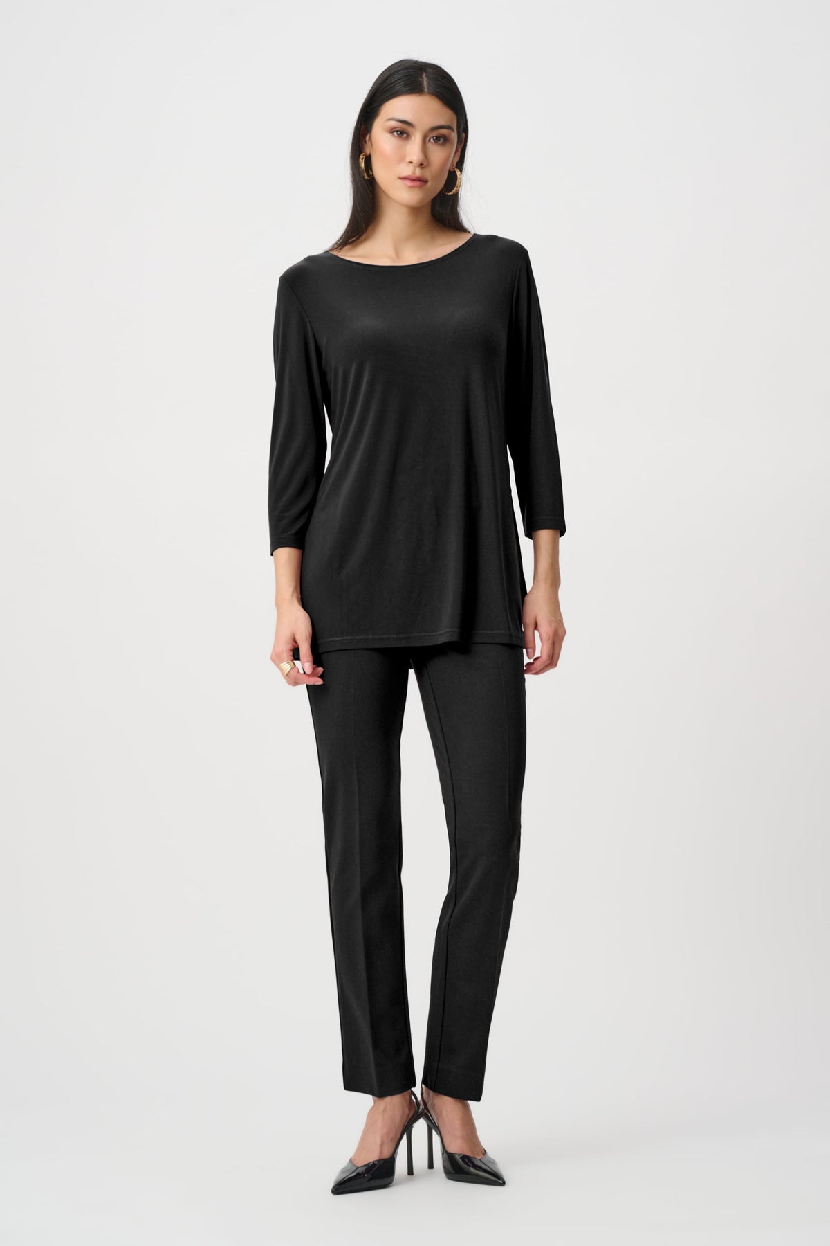 Joseph Ribkoff Heavy Knit Straight Pull-On Pants-263045, colour 11