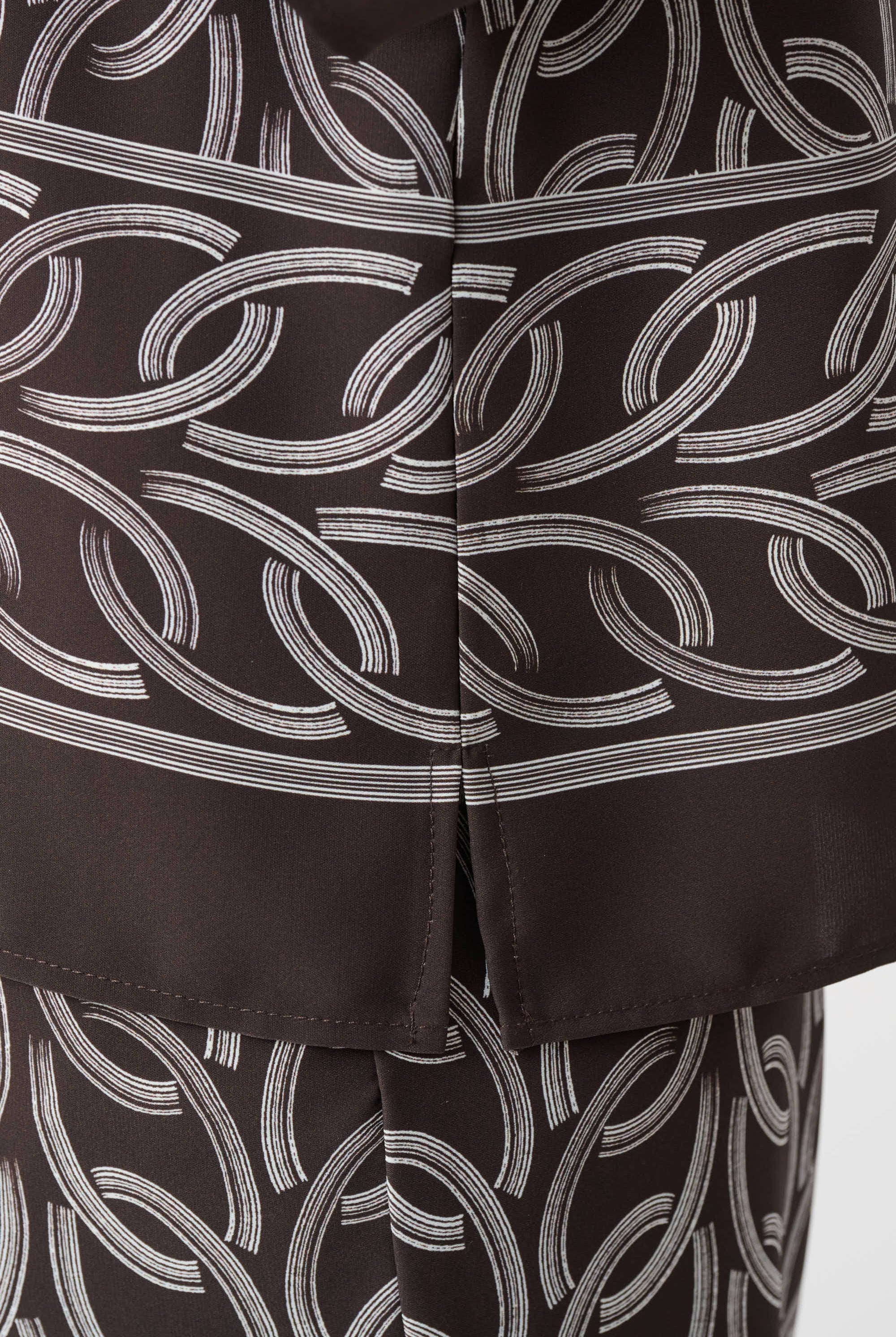 Recycled Woven Chain Print Boxy Top