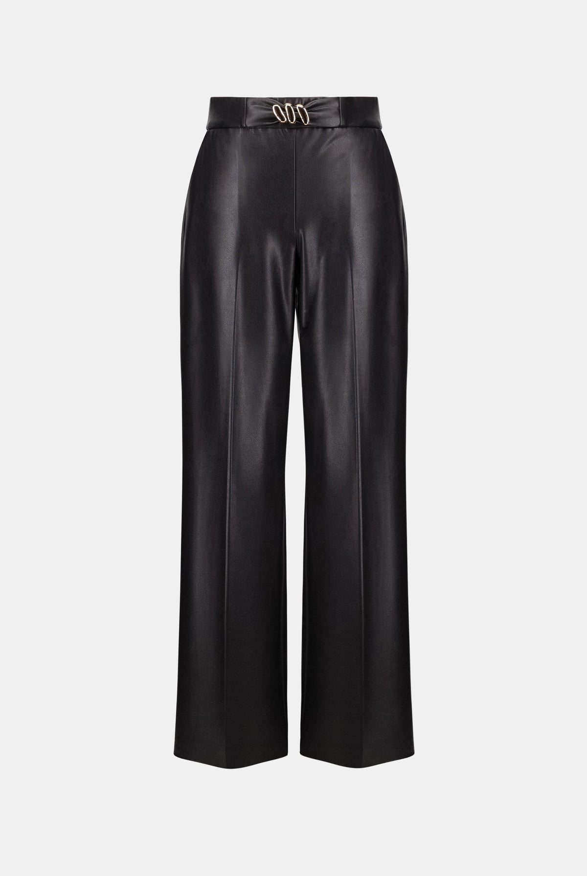 Joseph Ribkoff Leatherette Wide-Leg Pull-On Pants-263063, view 6