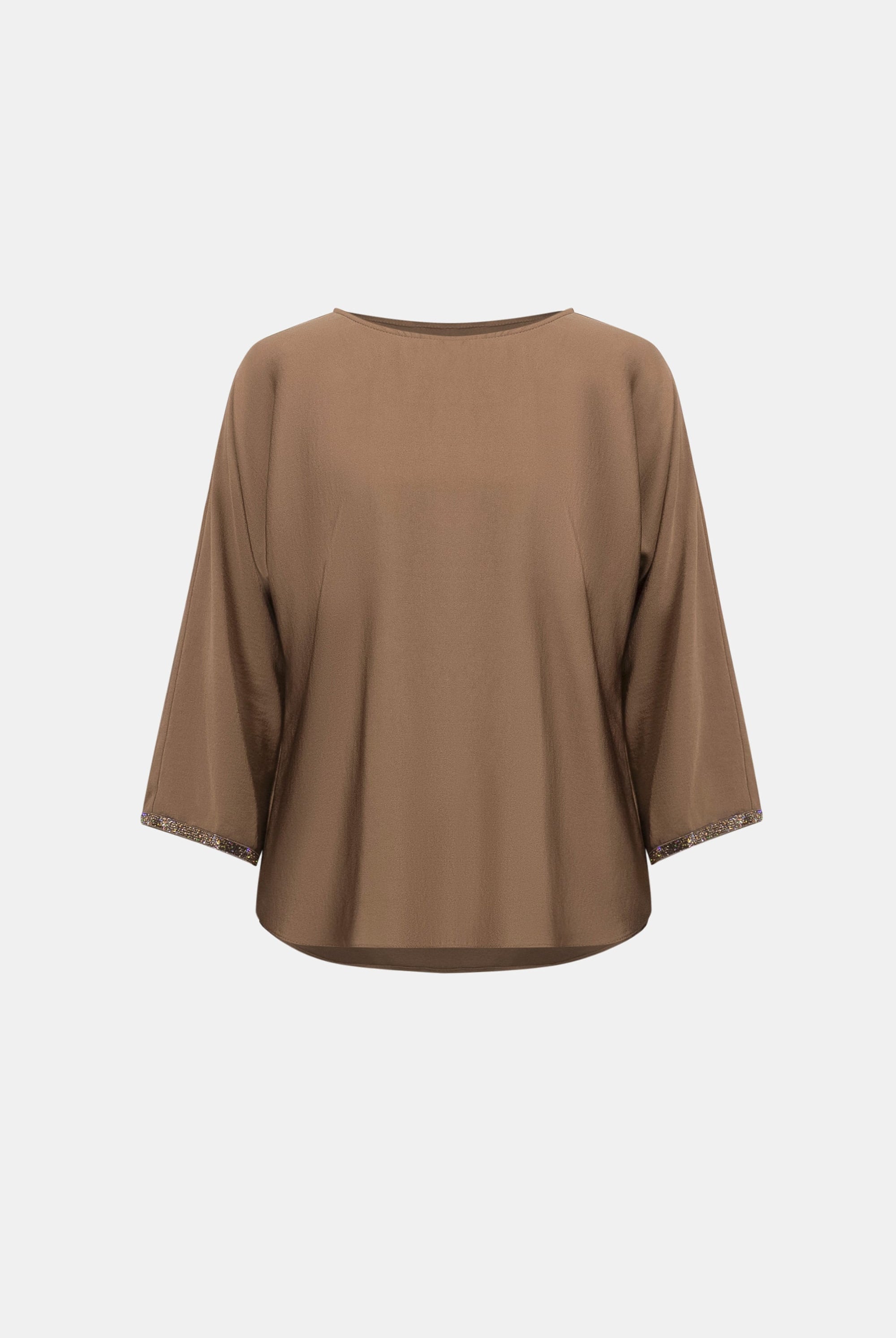 Recycled Satin Boat-Neck Tunic