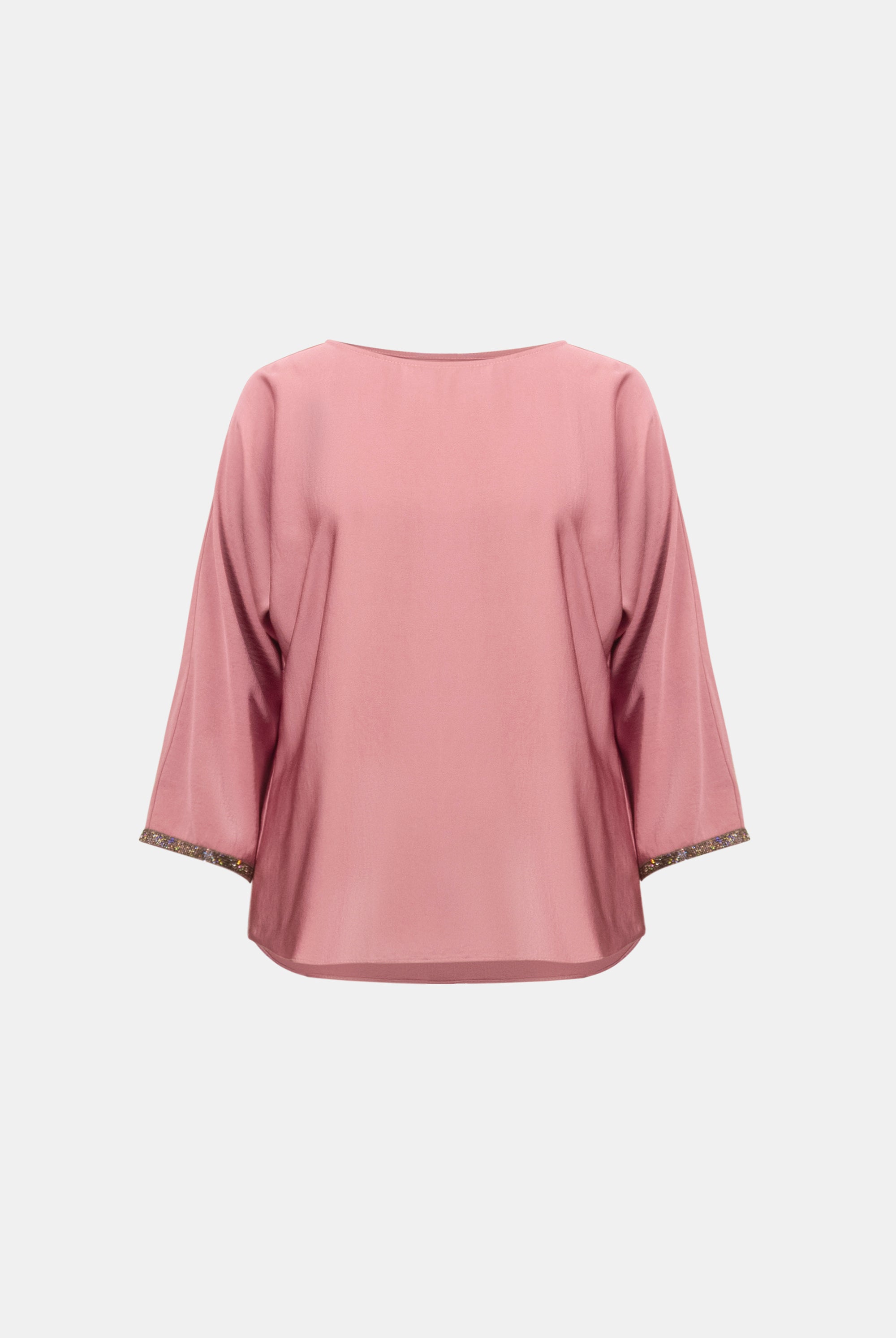 Recycled Satin Boat-Neck Tunic