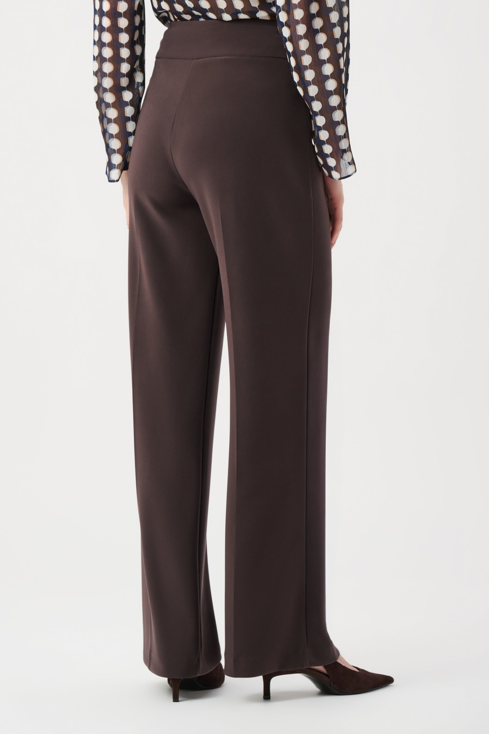 Silky Knit Wide-Leg Pull-On Pants
