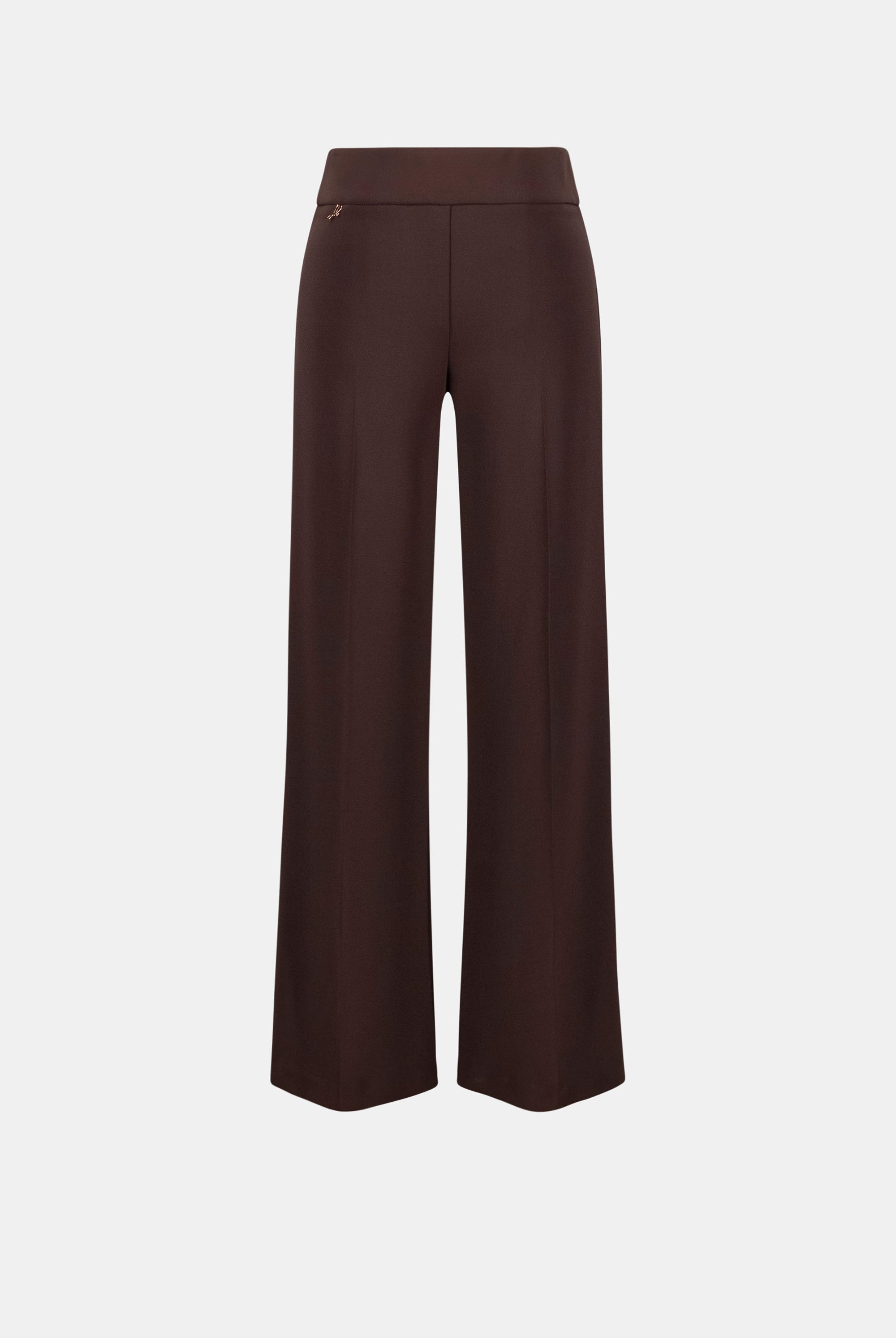 Silky Knit Wide-Leg Pull-On Pants