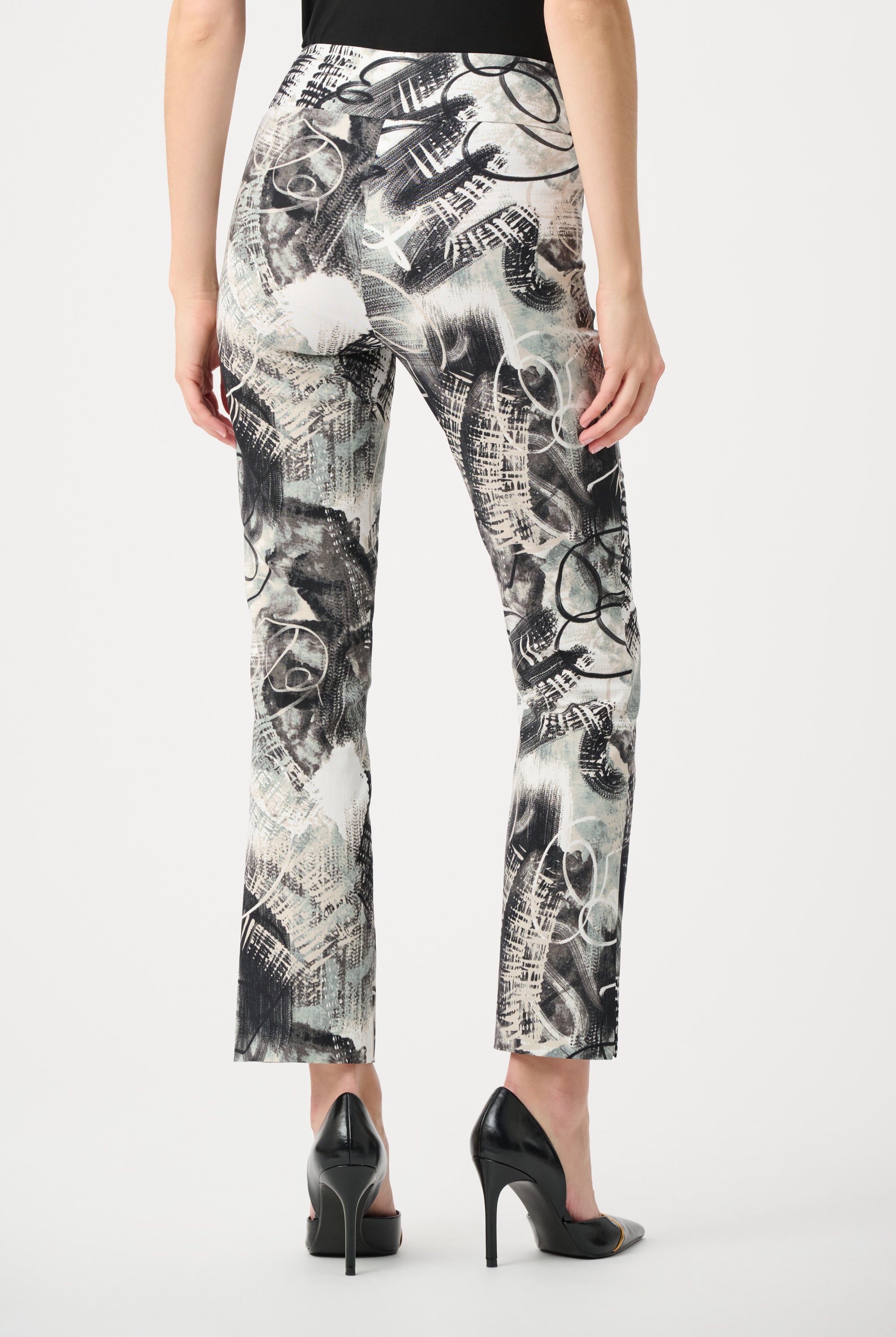 Millennium Abstract Print Pull-On Pants