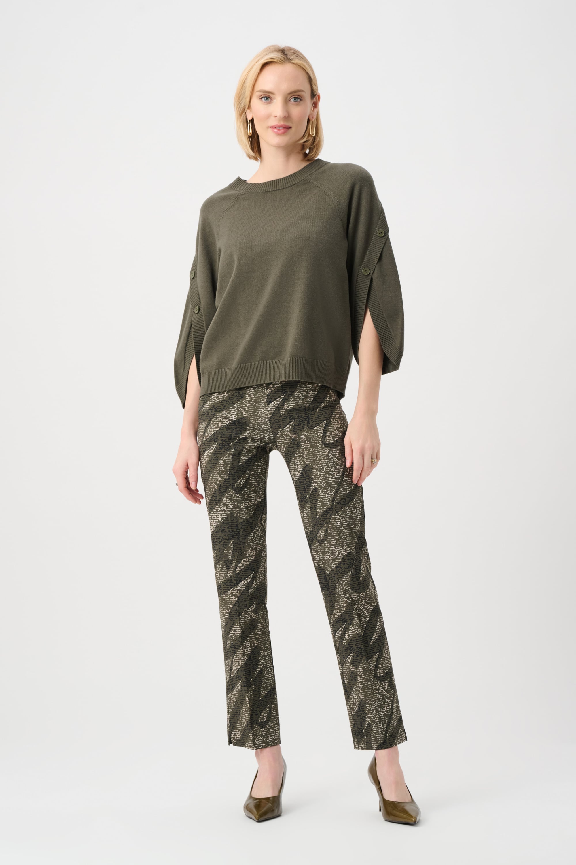 Millennium Abstract Print Pull-On Pants