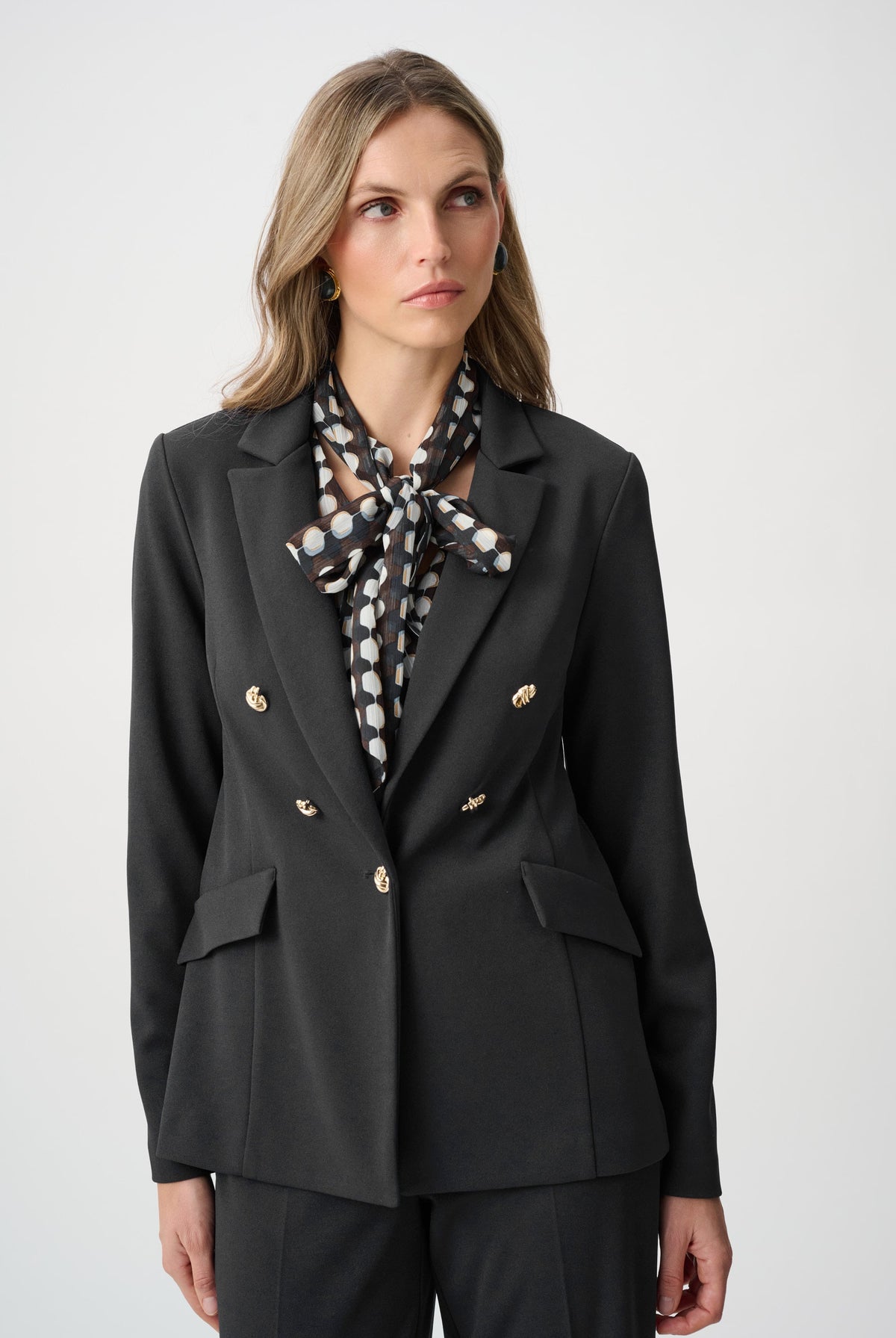 Joseph Ribkoff Scuba Crepe Fitted Blazer-263086, colour 11