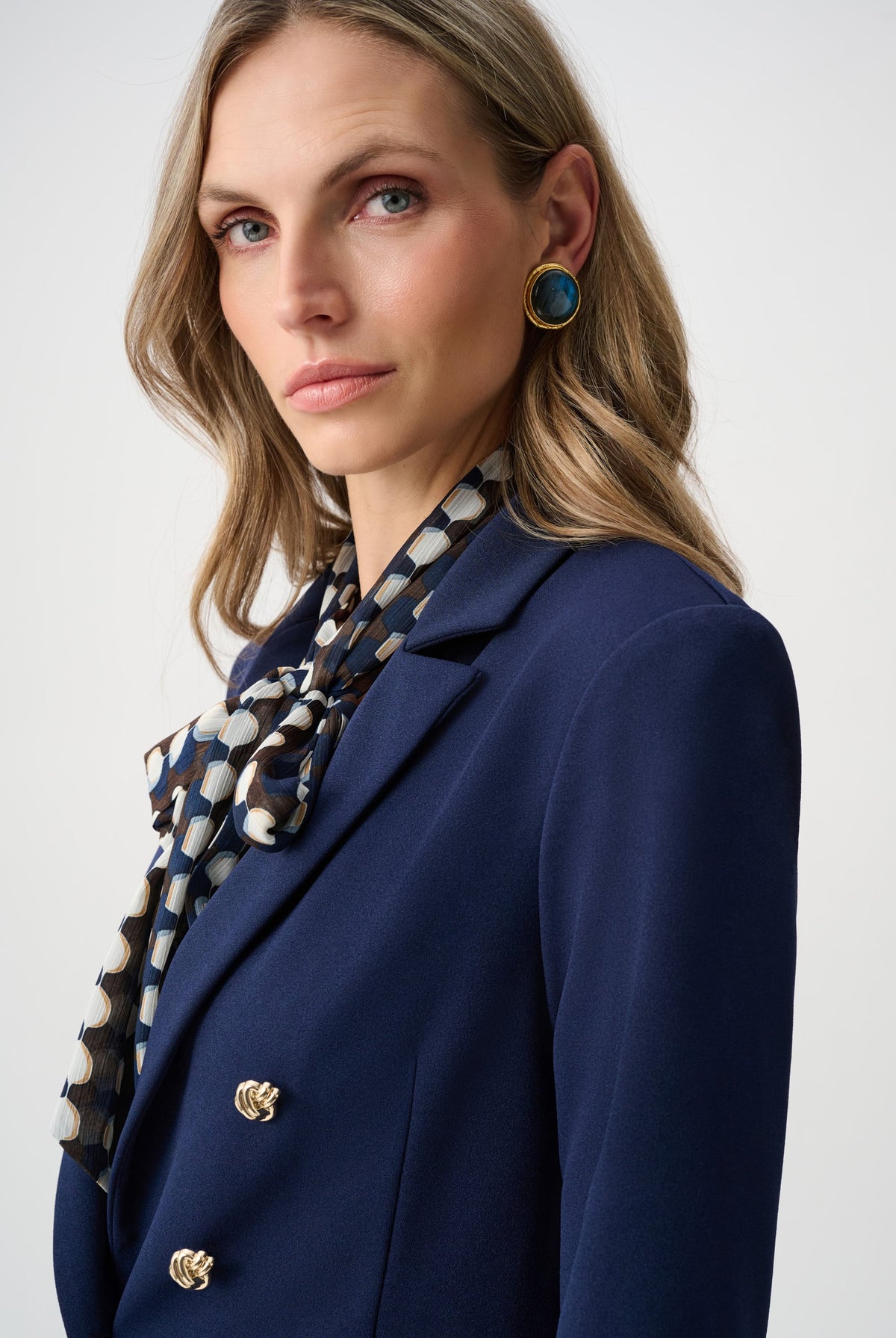 Joseph Ribkoff Scuba Crepe Fitted Blazer-263086, view 2