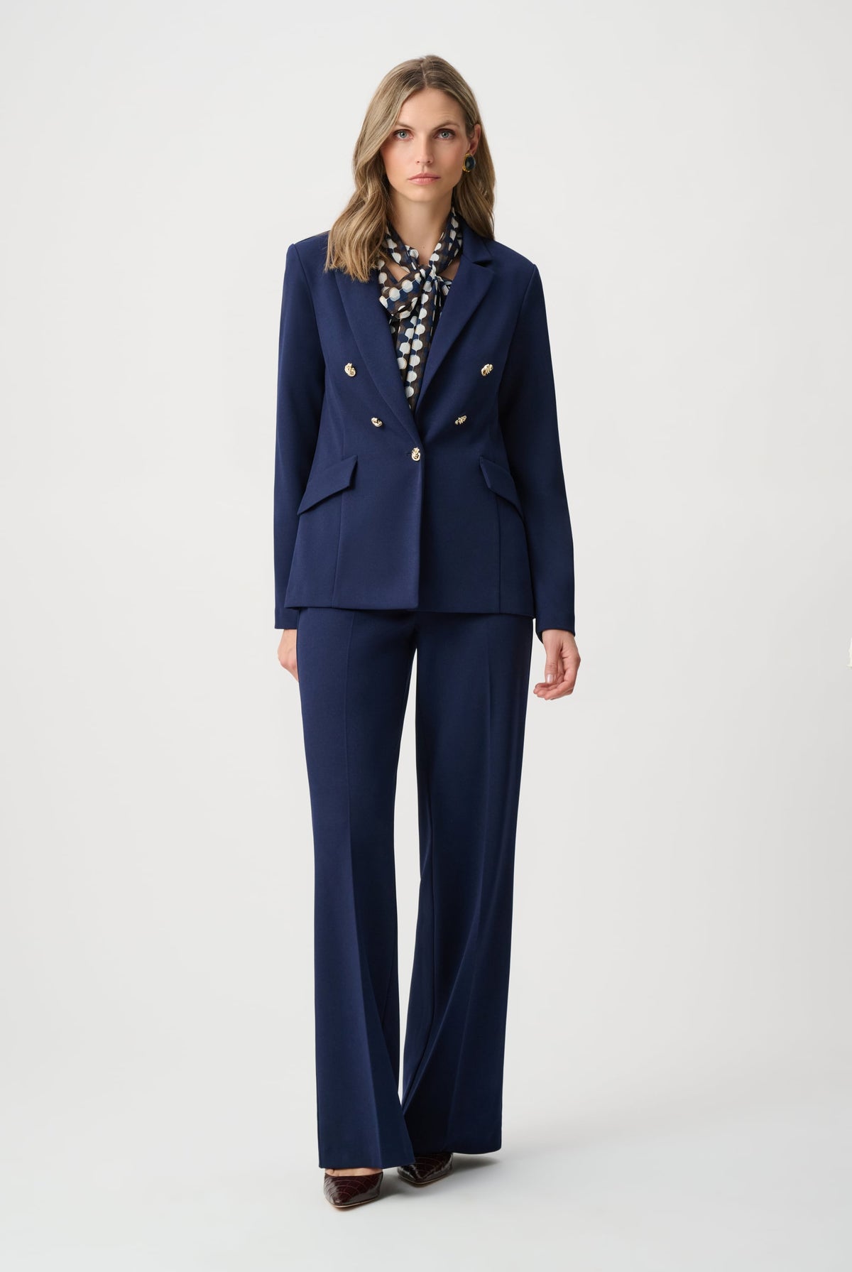 Joseph Ribkoff Scuba Crepe Fitted Blazer-263086, view 3