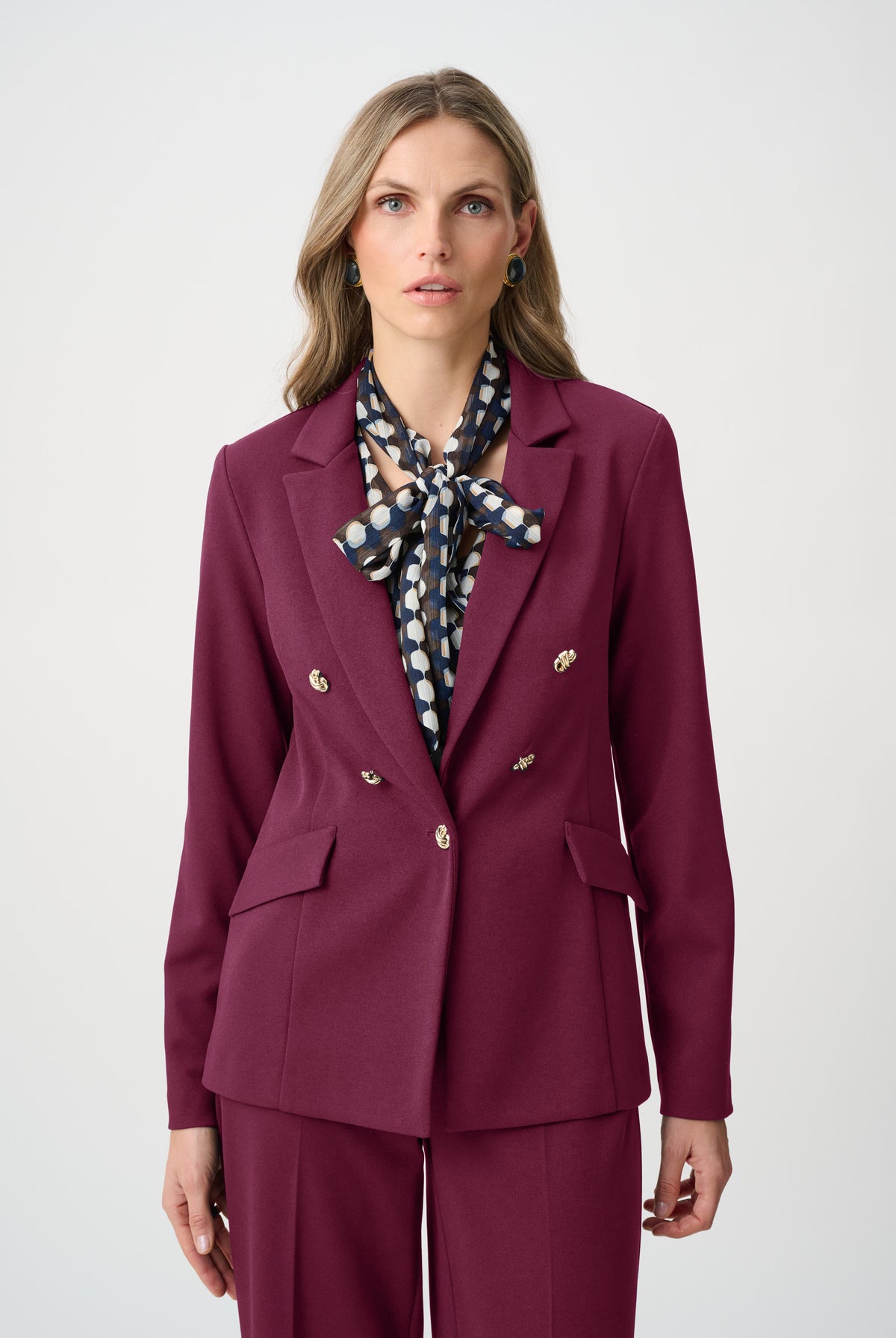 Joseph Ribkoff Scuba Crepe Fitted Blazer-263086, view 7