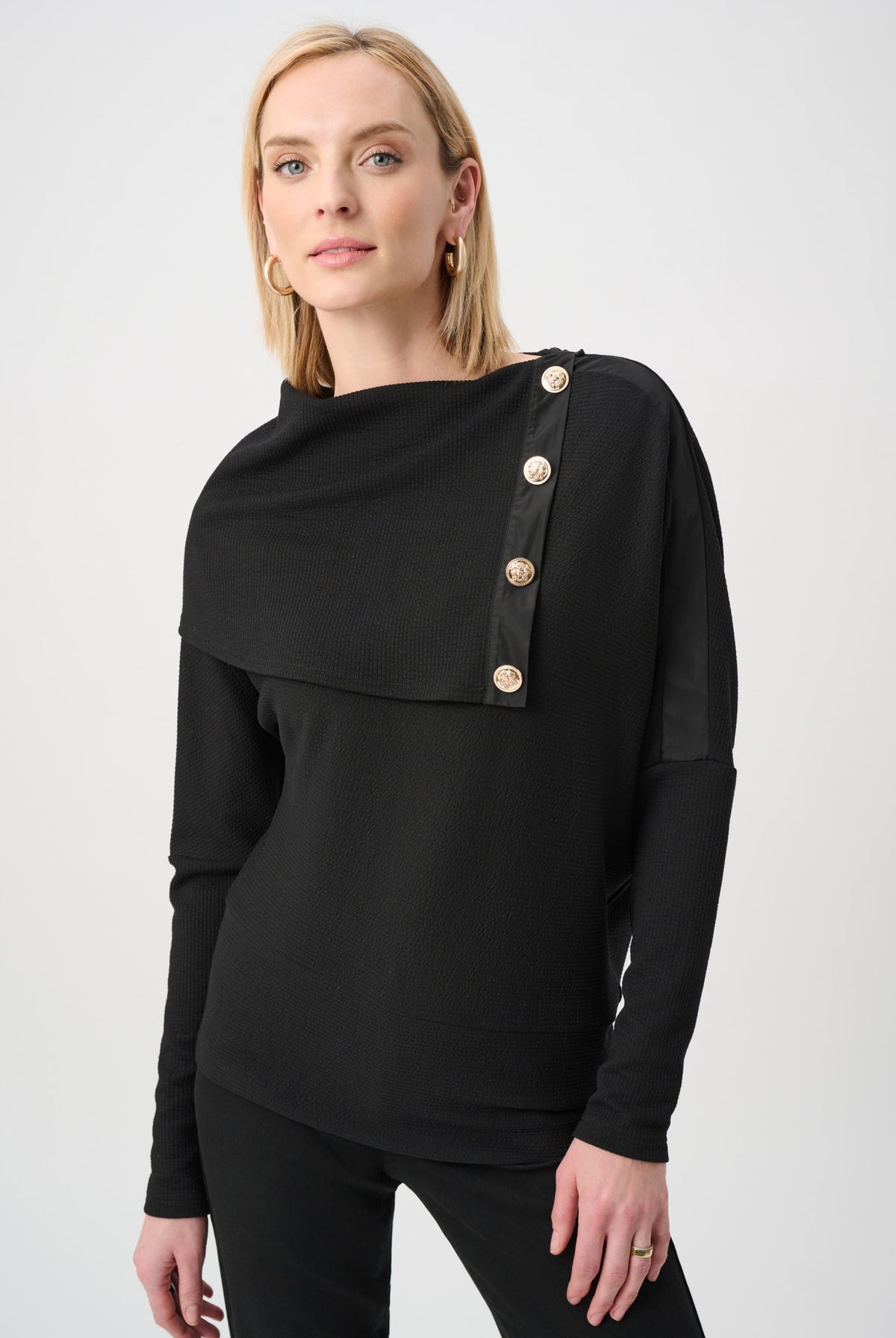 Joseph Ribkoff Jacquard Sweater Boxy Top-263112