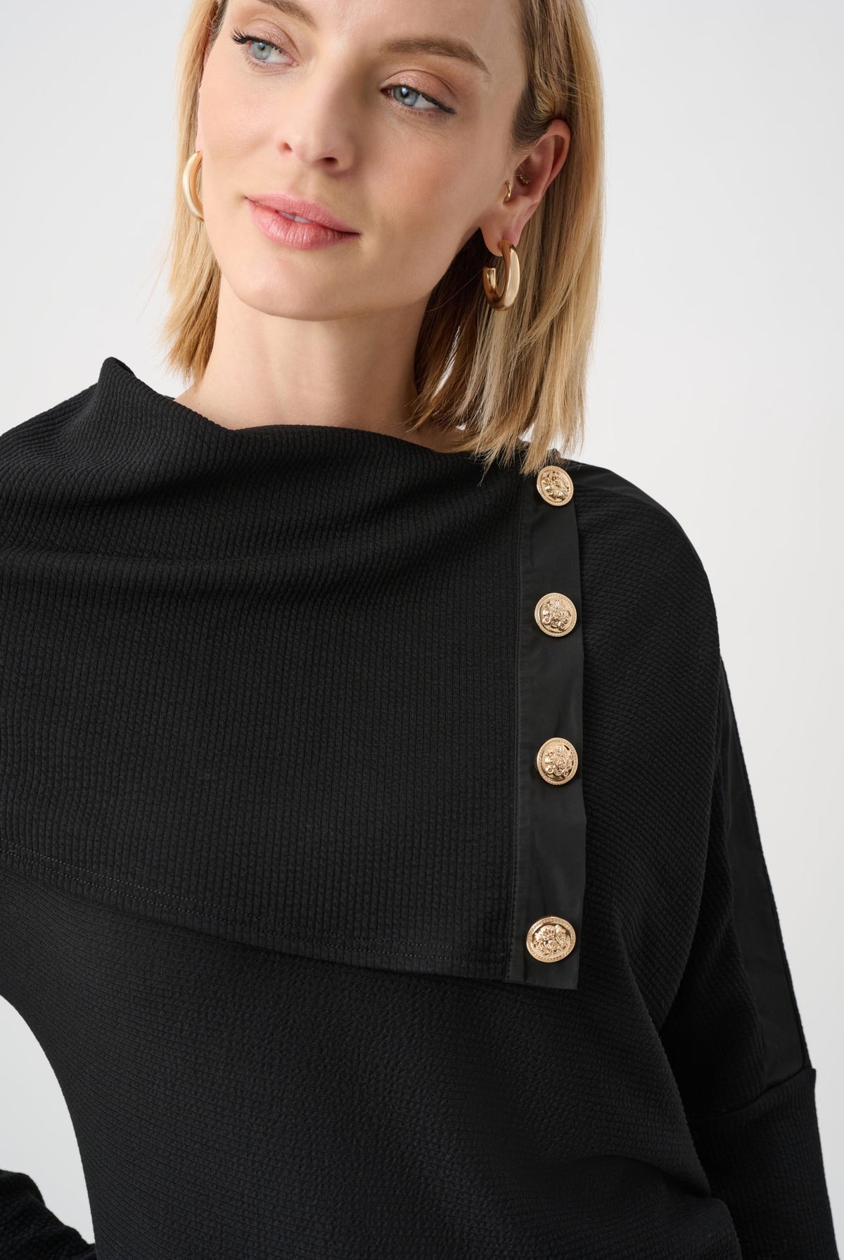 Joseph Ribkoff Jacquard Sweater Boxy Top-263112, view 2